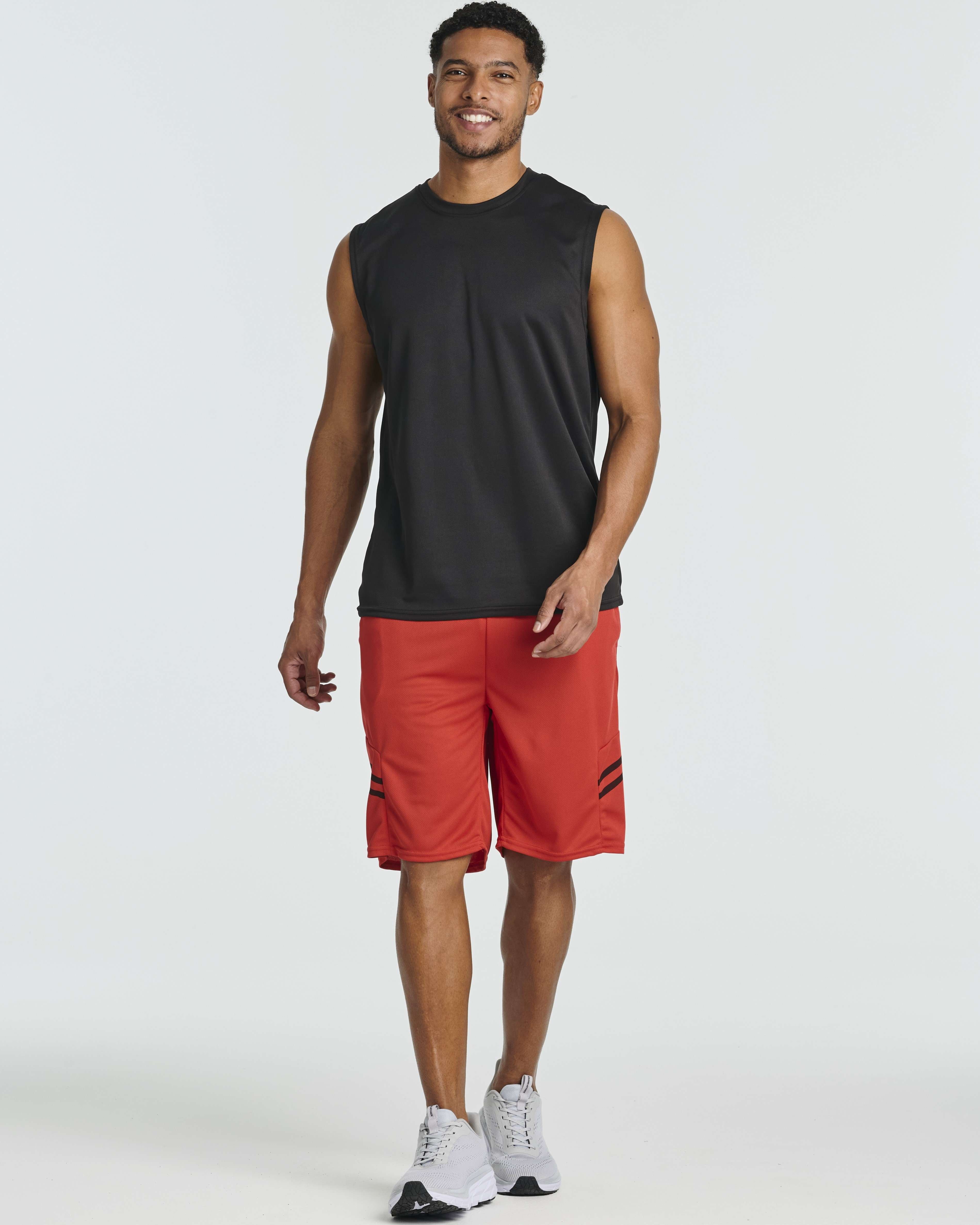 5 Pack: Men's Mesh Athletic Gym Shorts