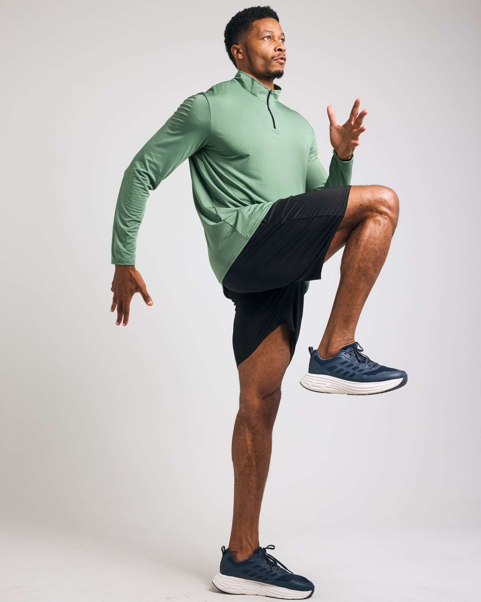 3 Pack: Mens Active Dry-Fit Quarter Zip Pullover