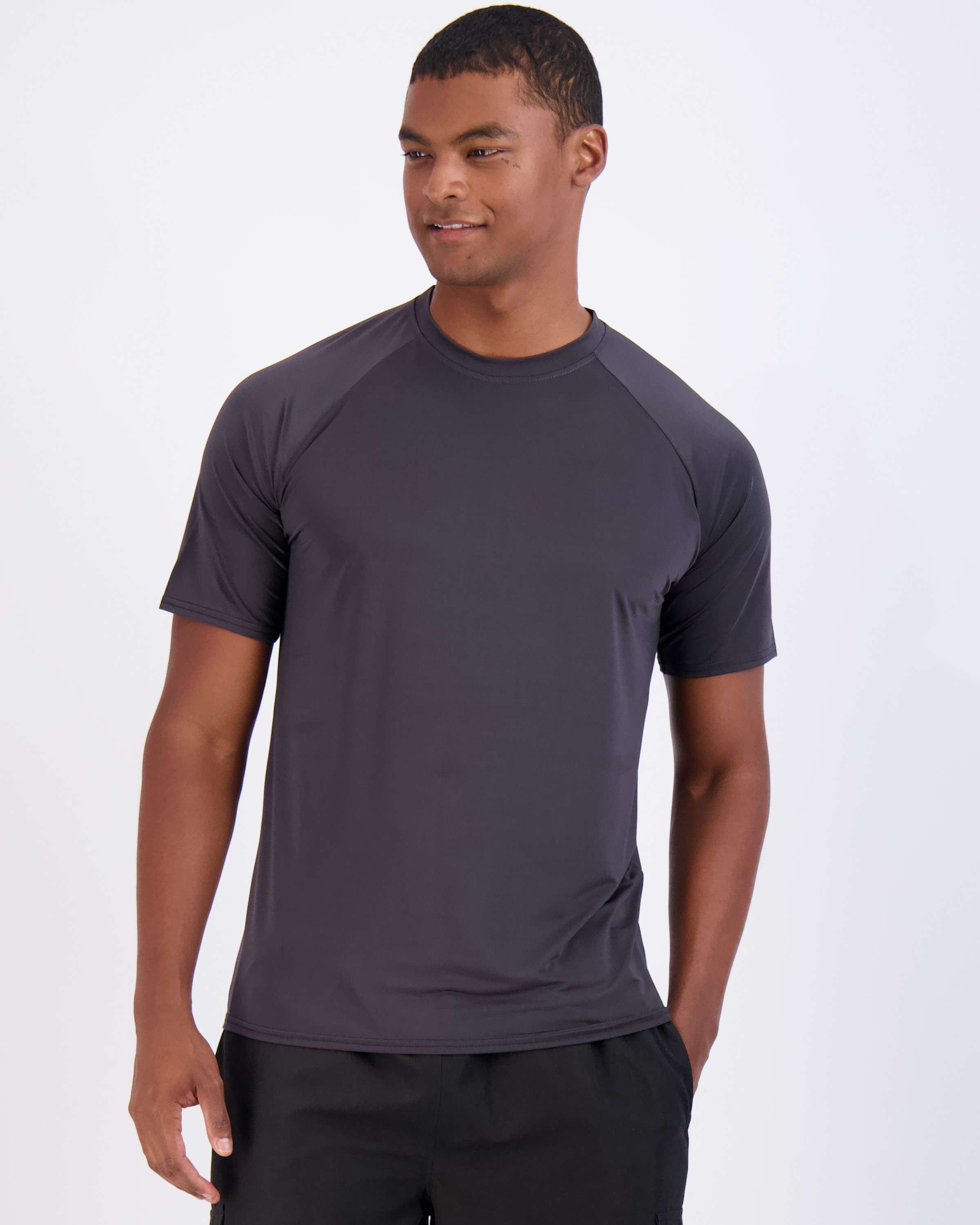 4 Pack: Men's Short Sleeve Rash Guard Shirt (Available In Big & Tall)