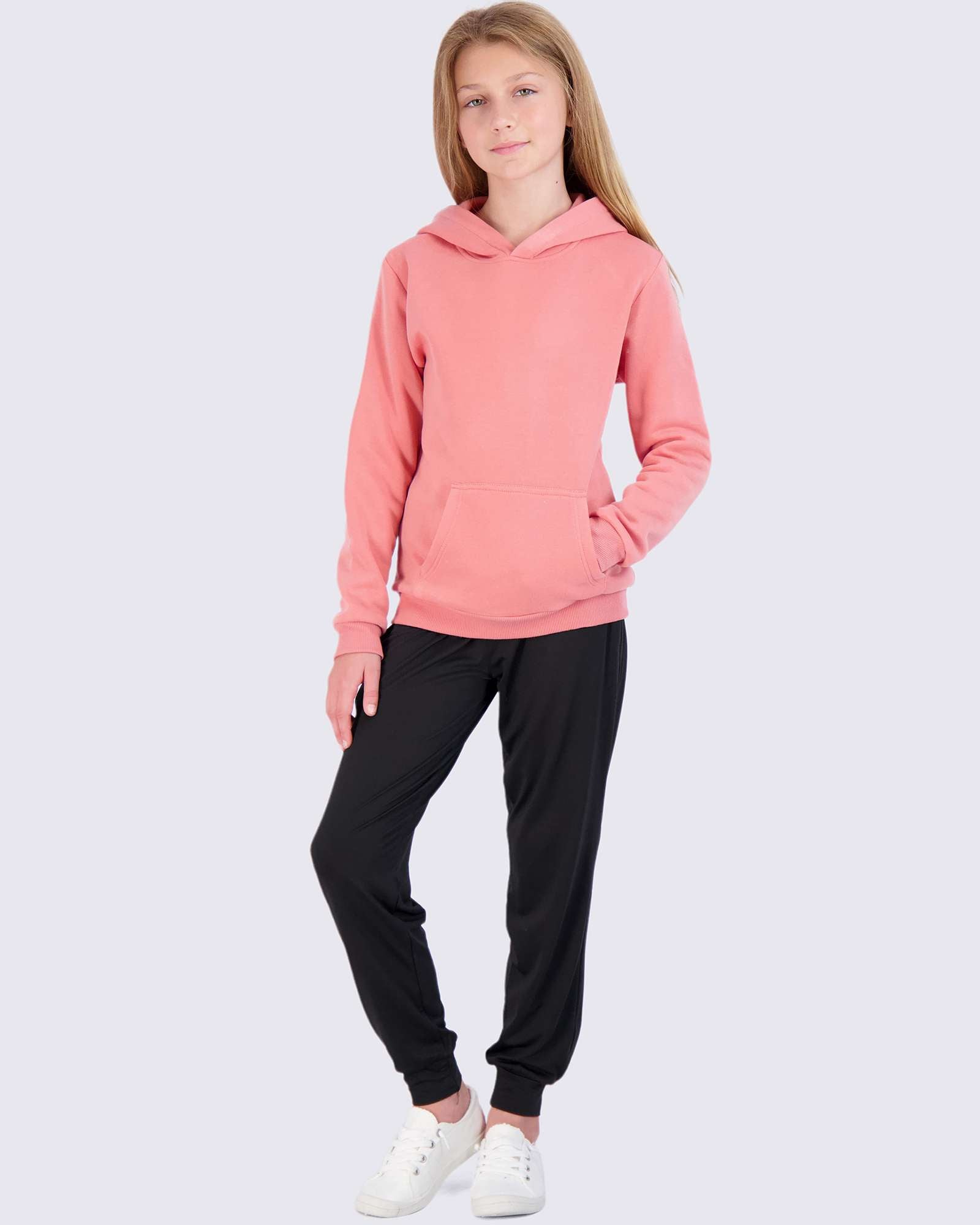 3 Pack: Girls Fleece Pullover Hoodie Sweatshirt