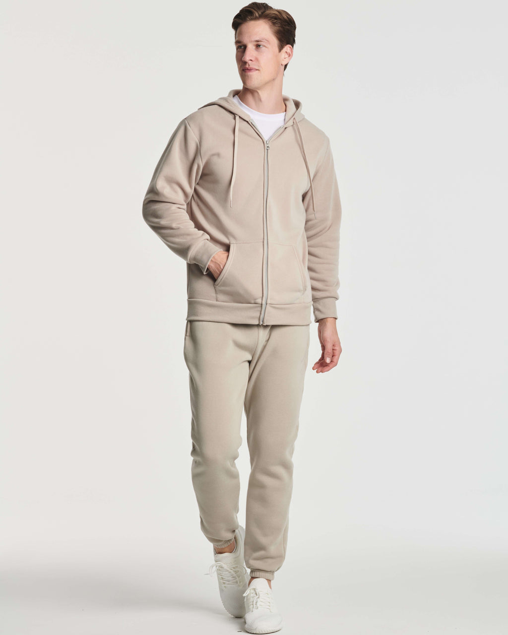 3 Pack: Mens Fleece Full Zip Hoodie Jacket