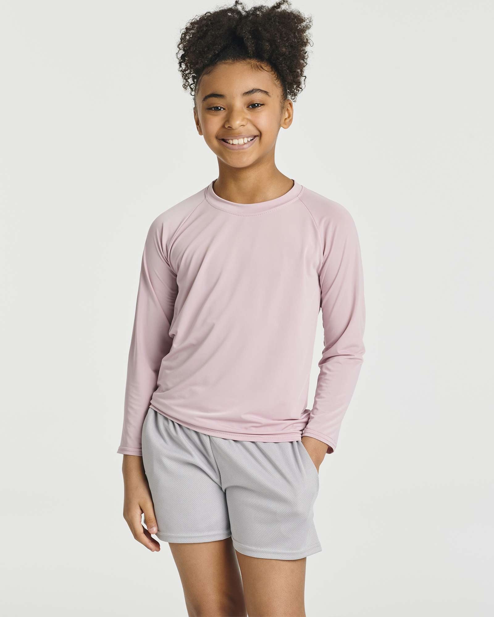 4 Pack: Girls' Long Sleeve Rash Guard Shirt
