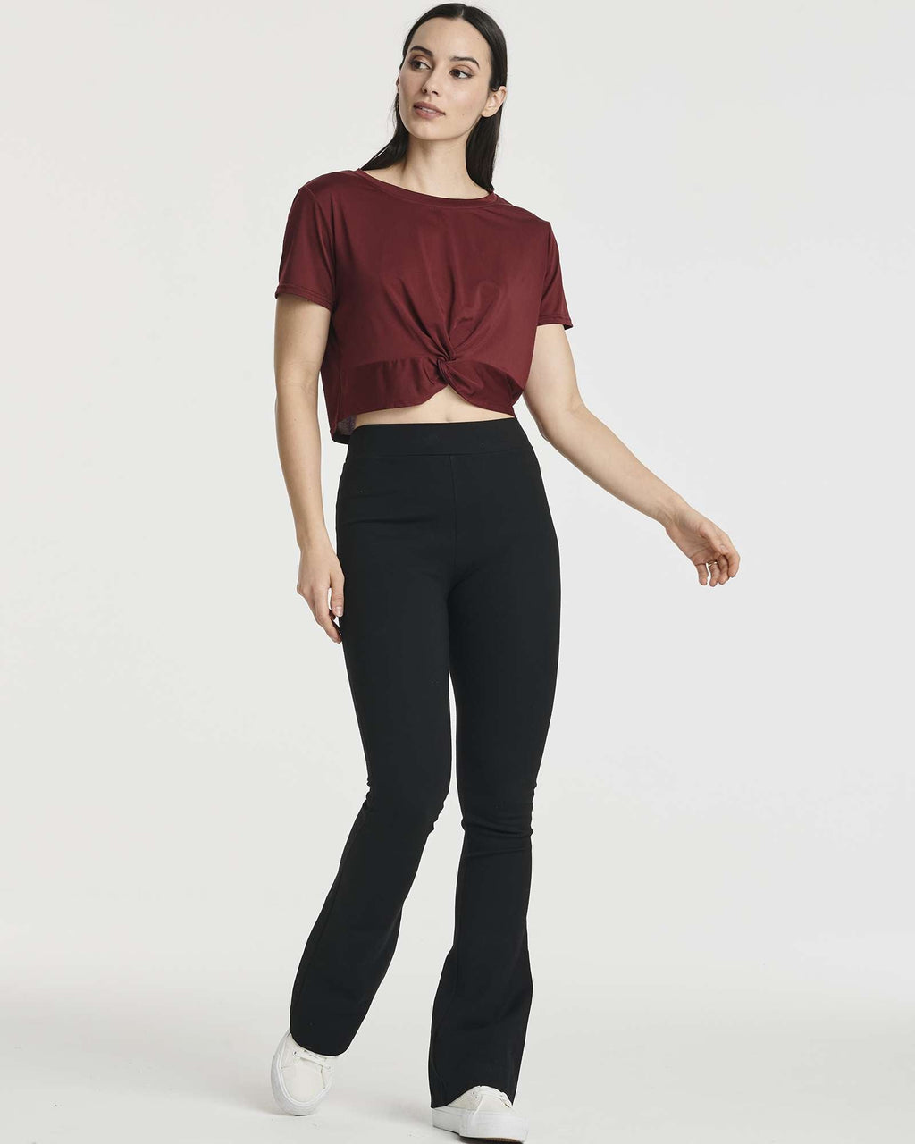 5 Pack: Women's Short Sleeve Twist Front Crop Top