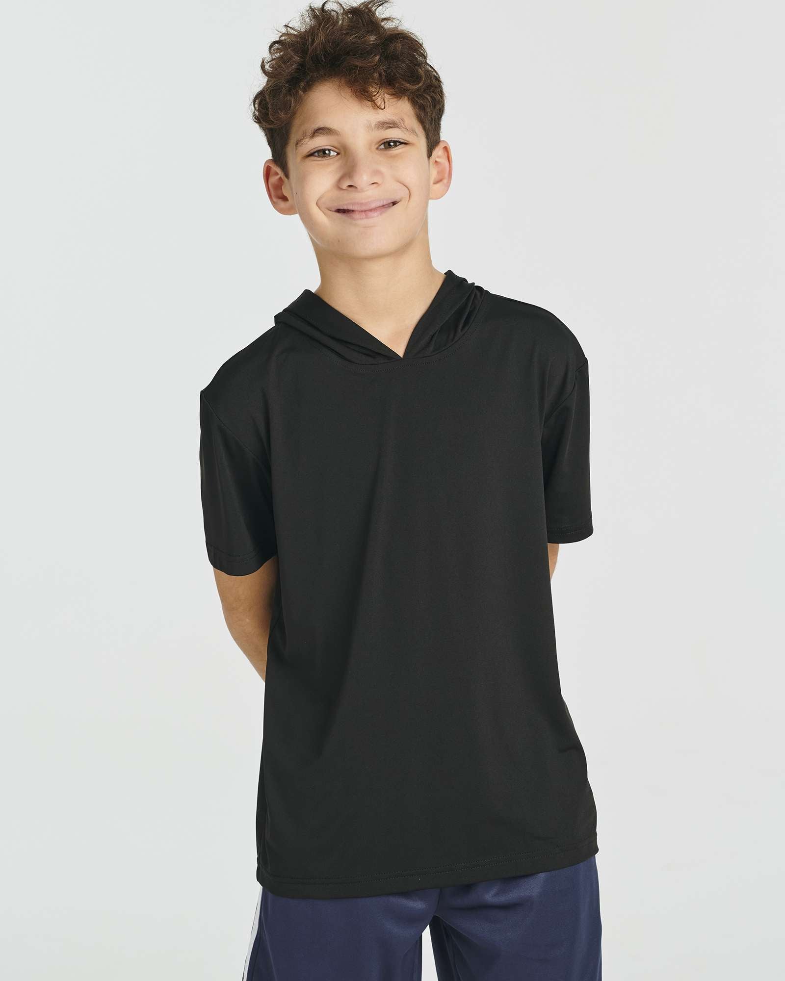 3 Pack: Boys' Dry-Fit Short Sleeve Workout Hoodie