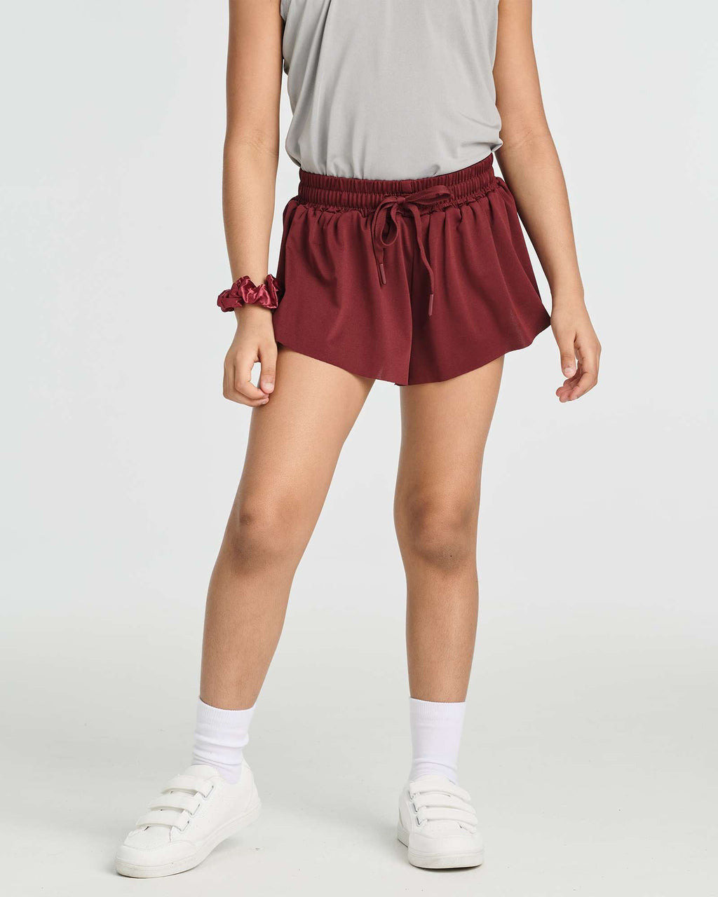 4 Pack: Girls 2-in-1 Flowy Shorts with Spandex Liner Youth Butterfly Skirts - Athletic Dance