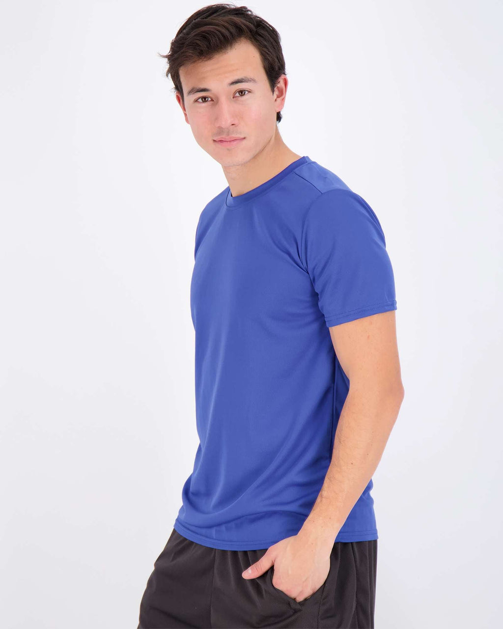 5 Pack: Men’s Mesh Short Sleeve Crew Active T-Shirt