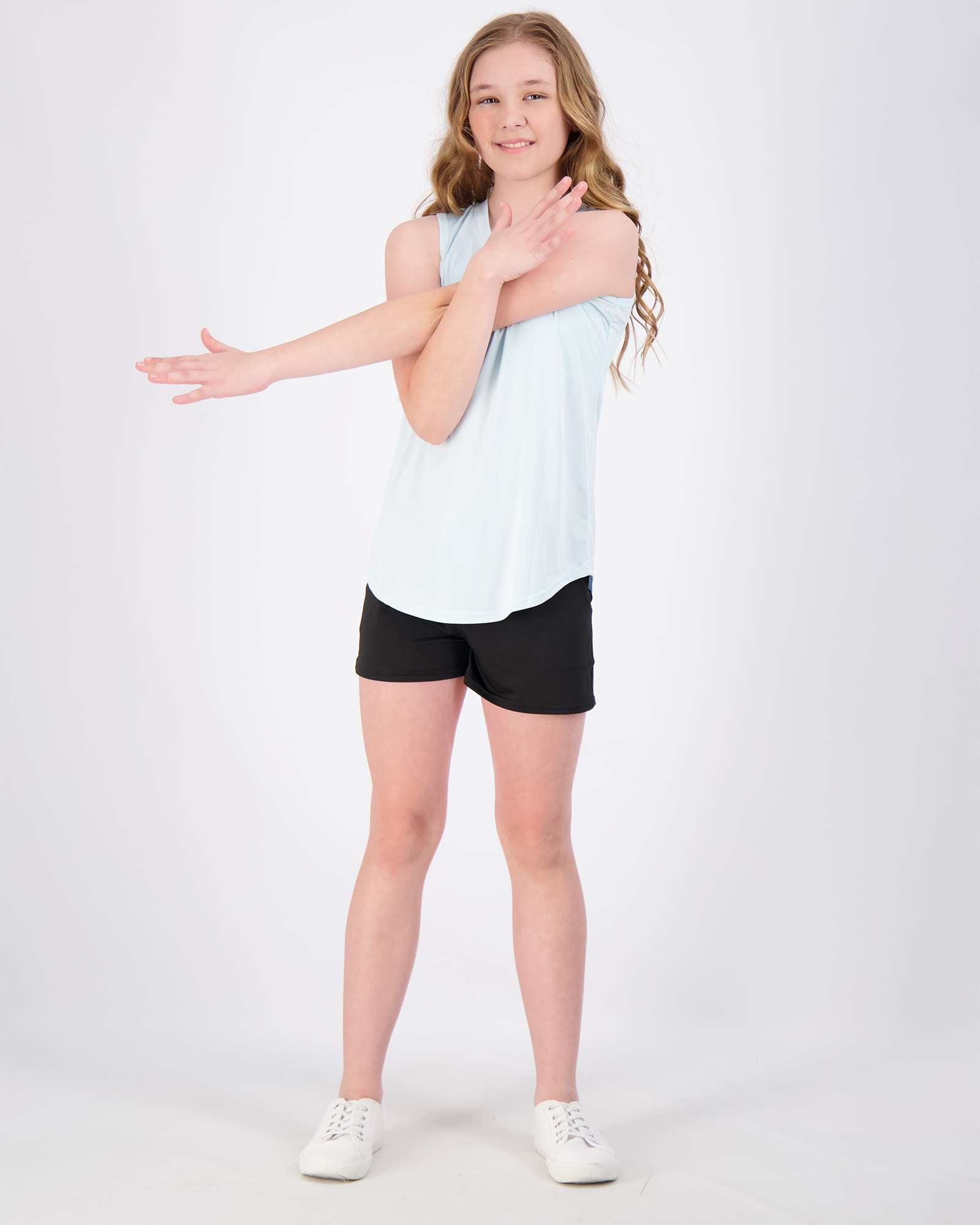 4 Pack: Girls Active Dry Fit Performance Tank Top