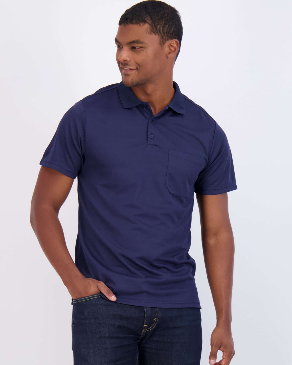 3 Pack: Men's Short Sleeve Dry-Fit Polo Shirt (Available in Big & Tall)