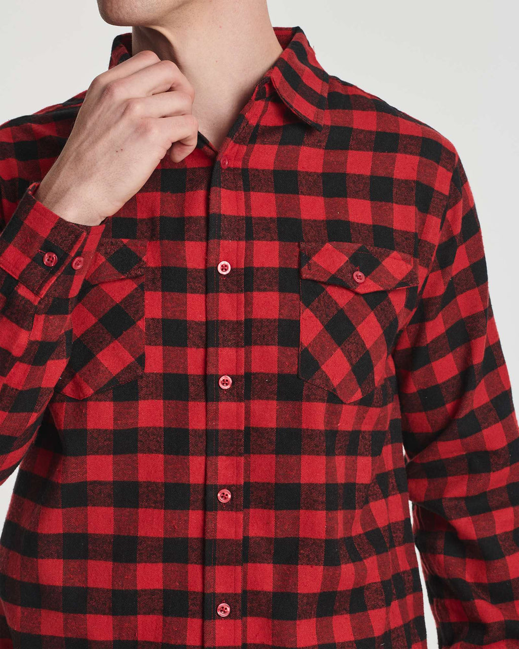 3 Pack: Men's Long-Sleeve Flannel Shirt