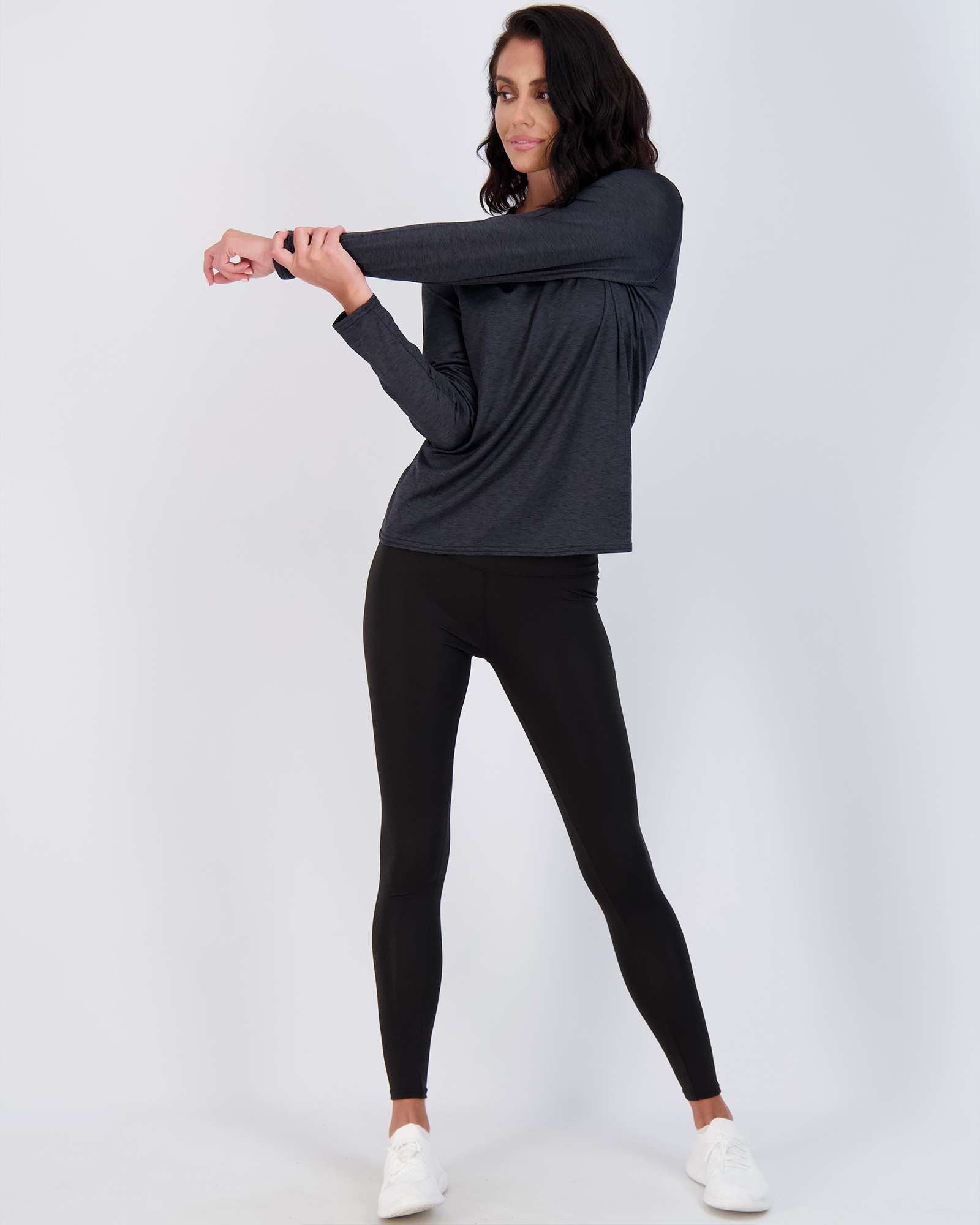 4 Pack: Womens Dry-Fit Active Long-Sleeve T-Shirt