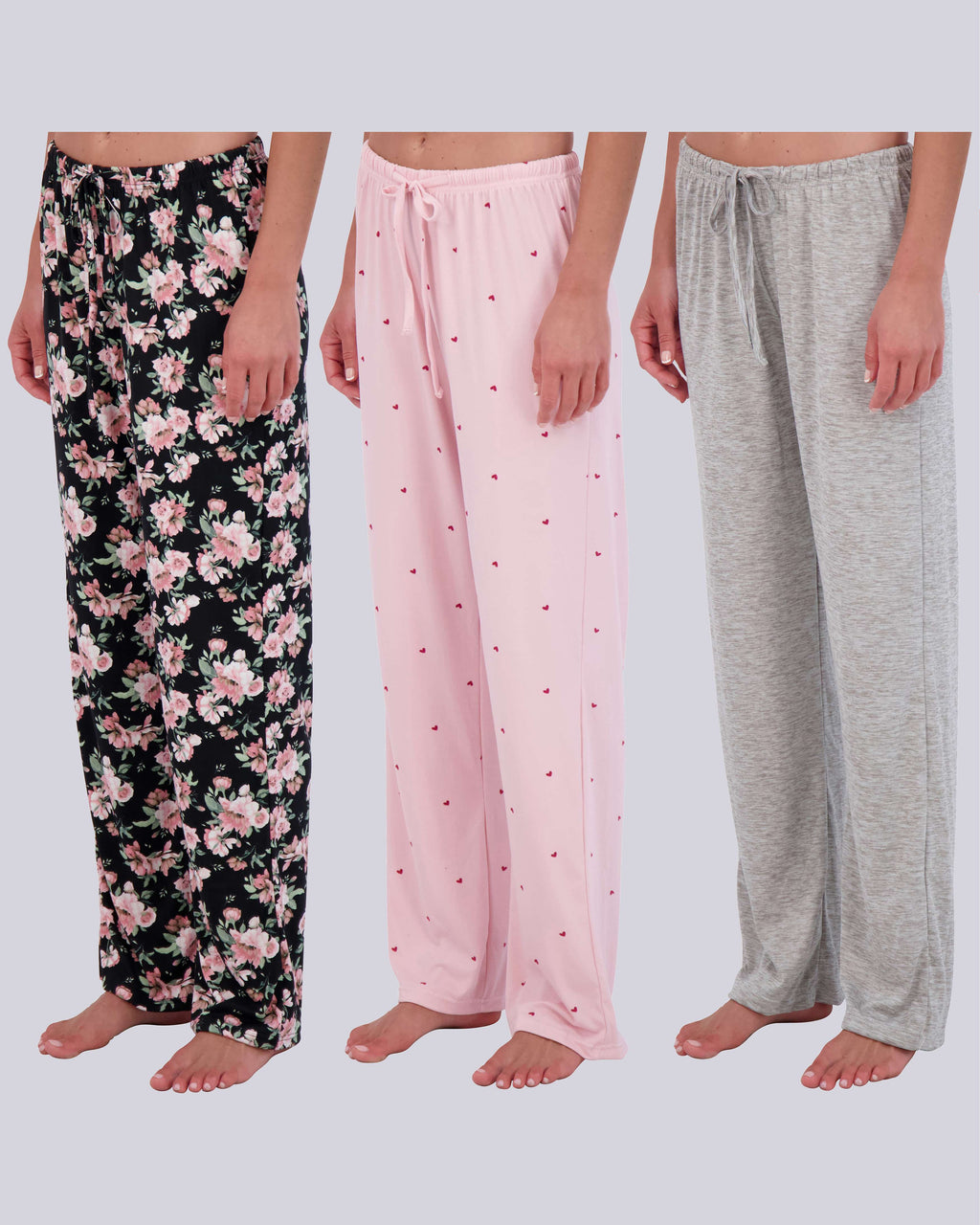 3 Pack: Women's Ultra-Soft Pajama Pants