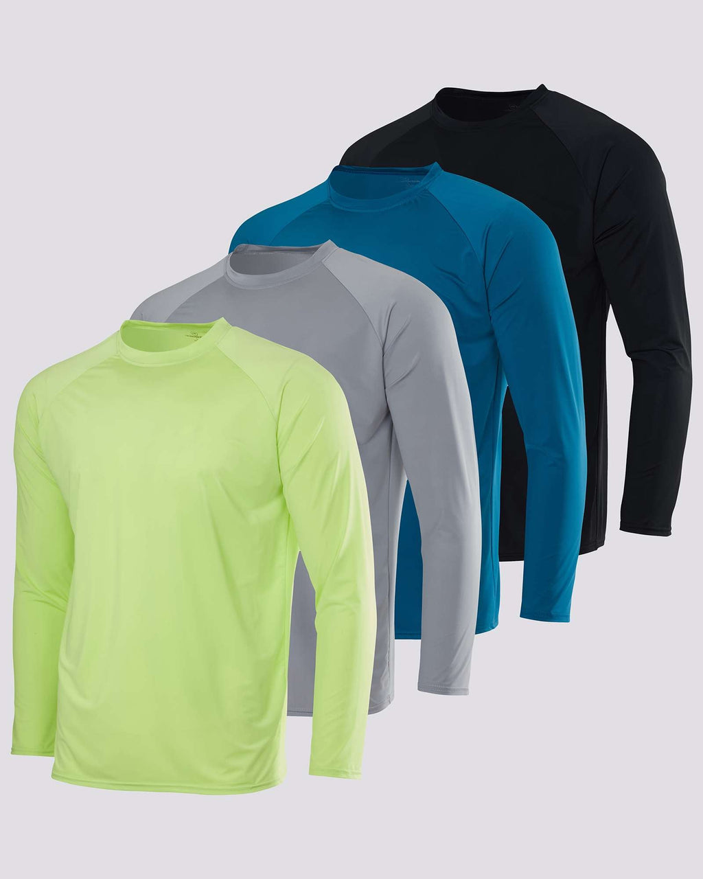 4 Pack: Boys' Long Sleeve Rash Guard Shirt