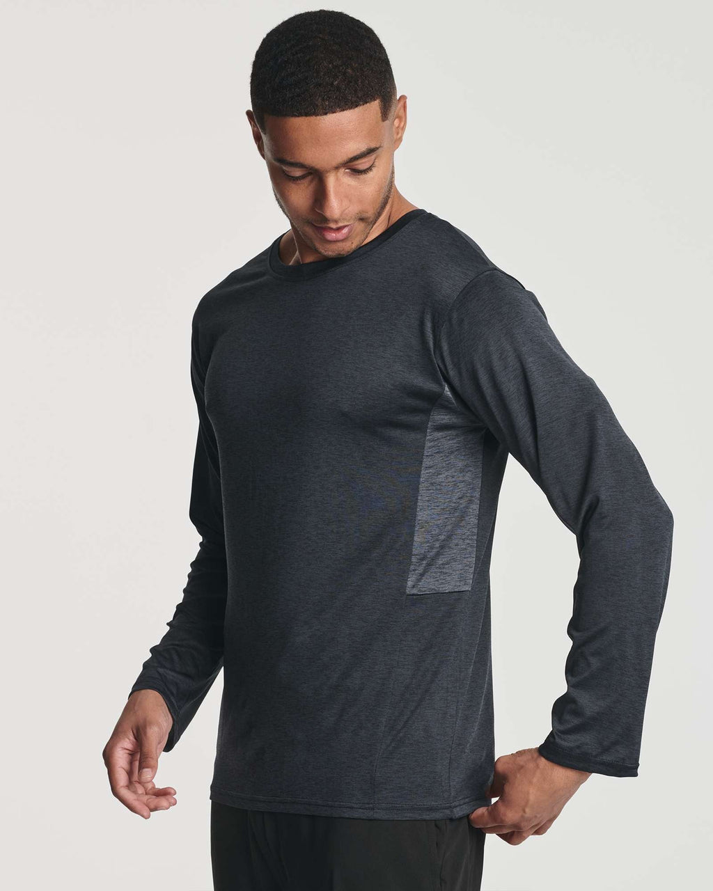 Real Essentials 4 Pack: Men's Dry-Fit UV Moisture Wicking UPF 50+ SPF Sun Protective Fishing Hiking Swim Long Sleeve Shirt