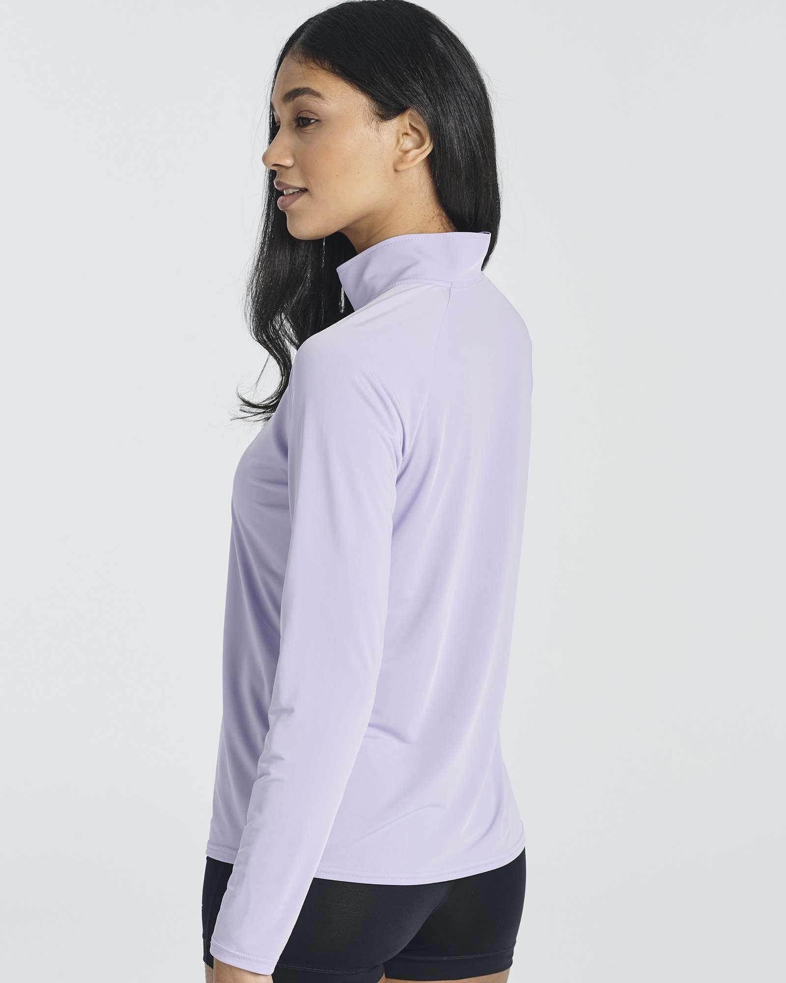 3 Pack: Women's 1/4 Zip Rash Guard Long Sleeve Swim Shirt