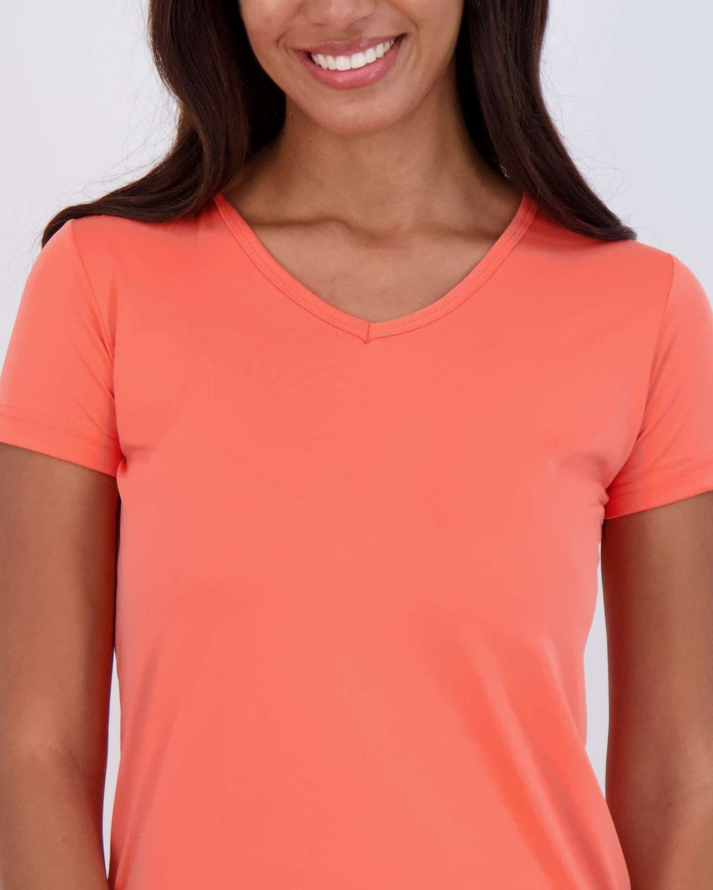 5 Pack: Womens Short Sleeve Dry-Fit V-Neck T-Shirt