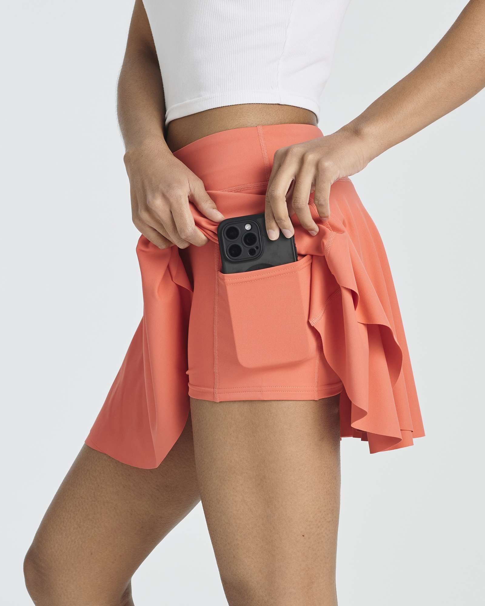 3 Pack: Women's Layered Ruffle Tennis Golf Skort