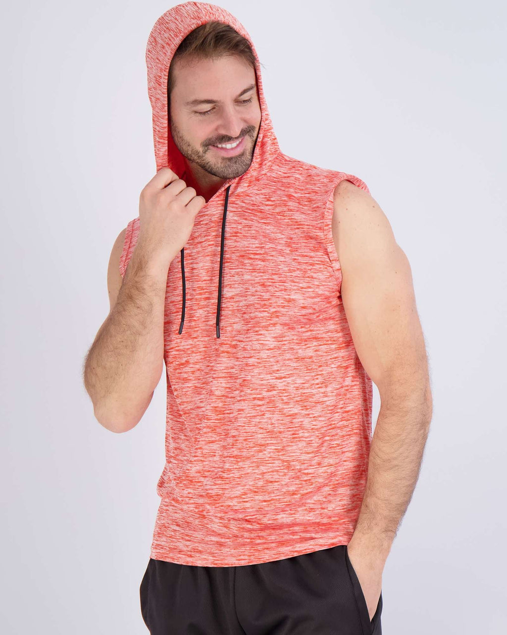 3 Pack: Men’s Dry-Fit Active Tank Top Hoodie