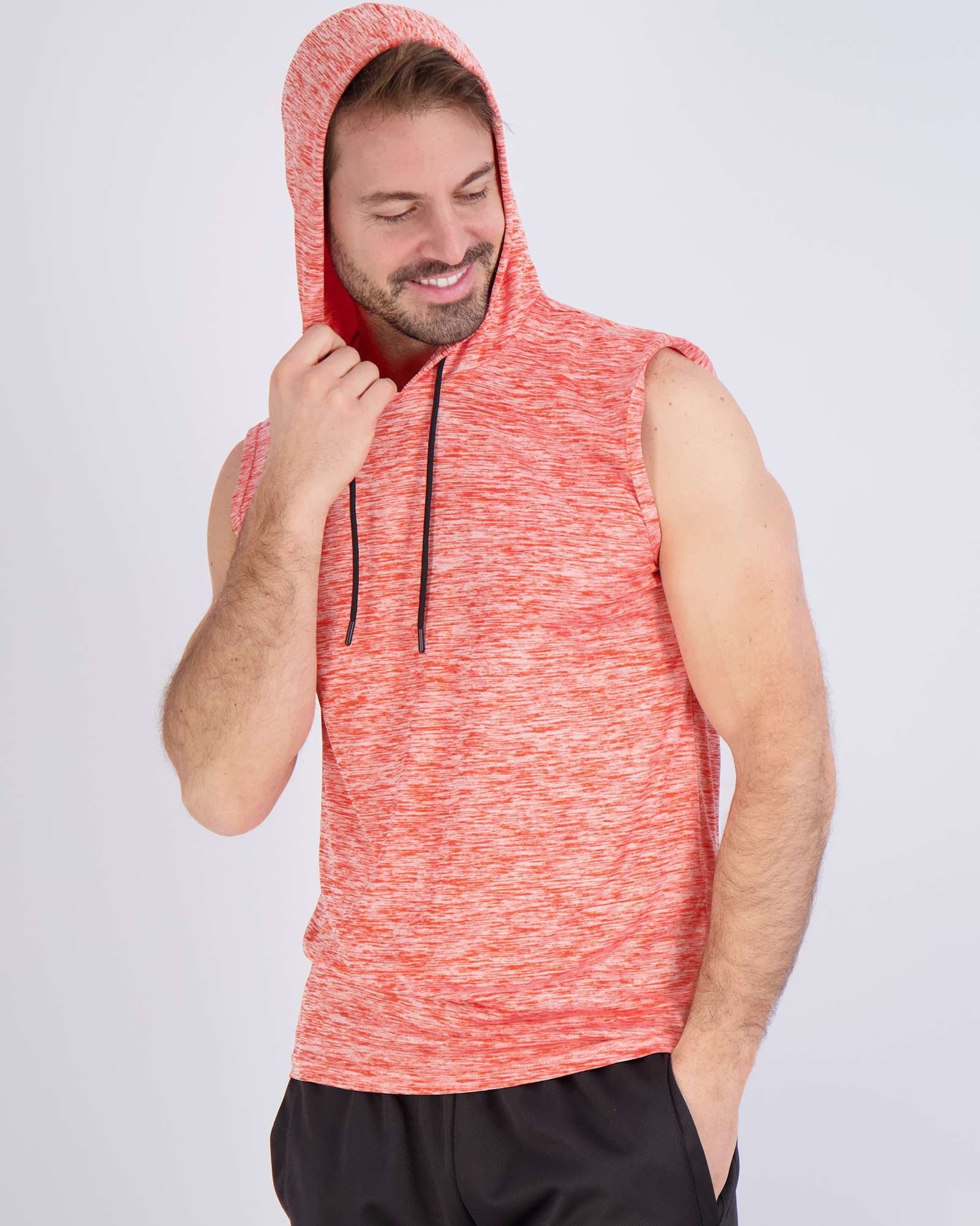 3 Pack: Men’s Dry-Fit Active Tank Top Hoodie