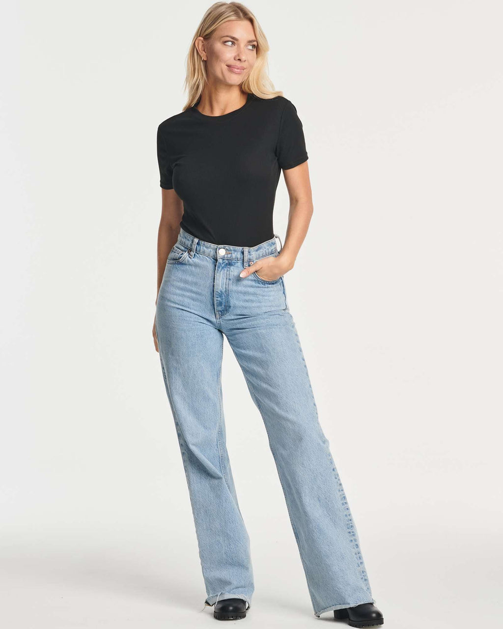 3 Pack: Women's Round Neck Short Sleeve Ribbed Shapewear Bodysuit Shirt Tops (Available in Plus Size)