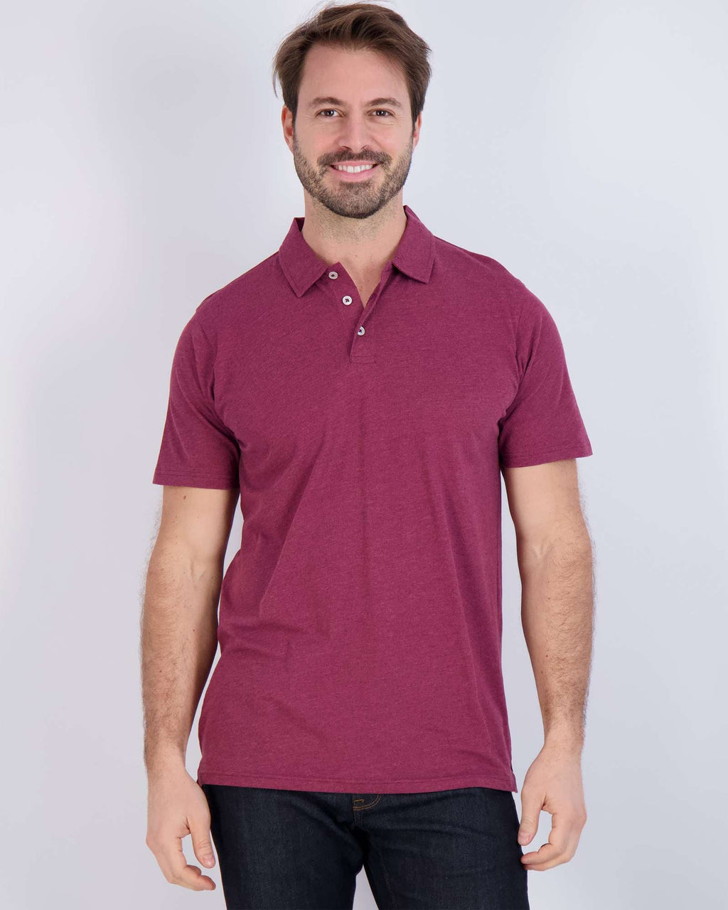 3 Pack: Men's Jersey Cotton Short Sleeve Polo Shirt