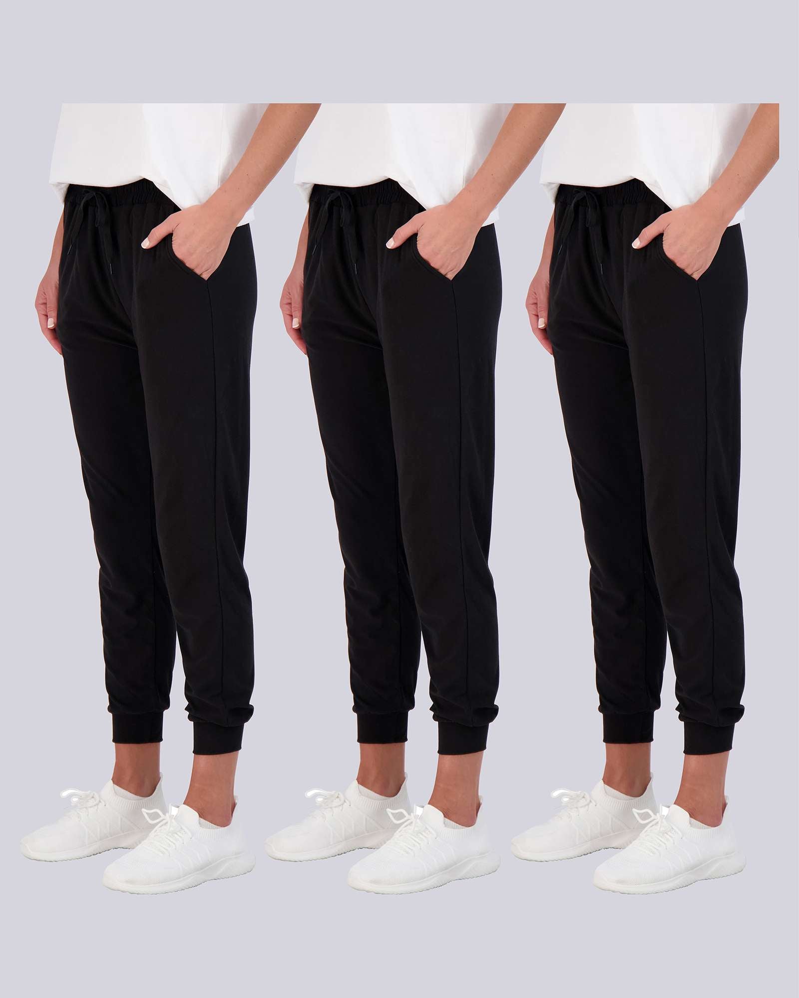3 Pack: Womens Ultra-Soft Lounge Joggers