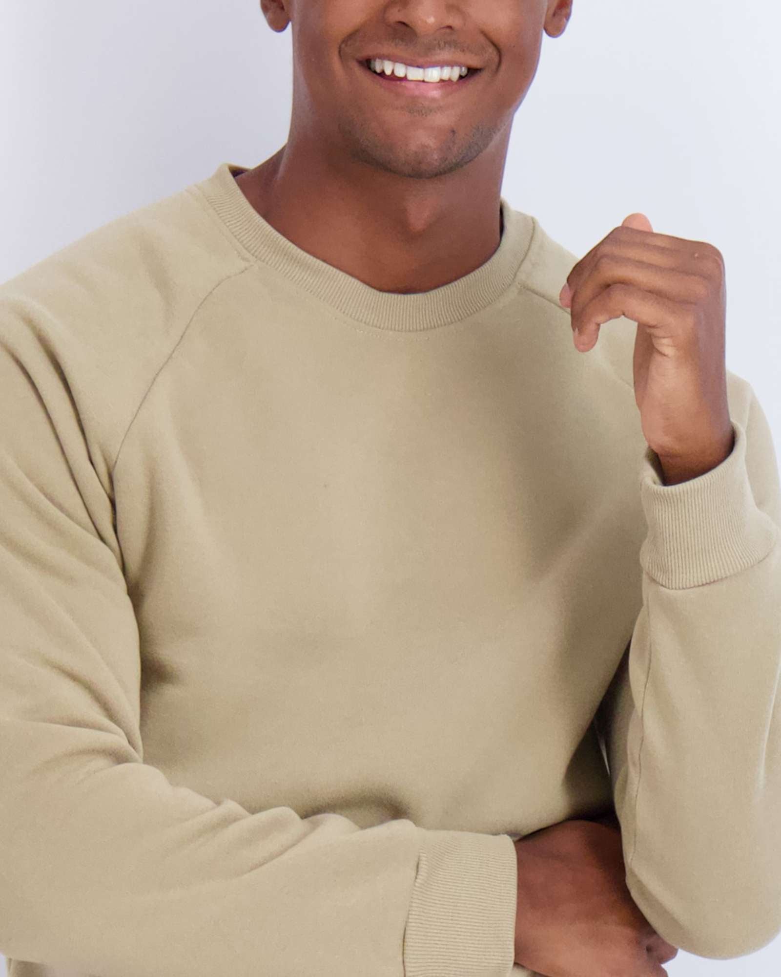 3 Pack: Mens Fleece Crewneck Pullover Sweatshirt