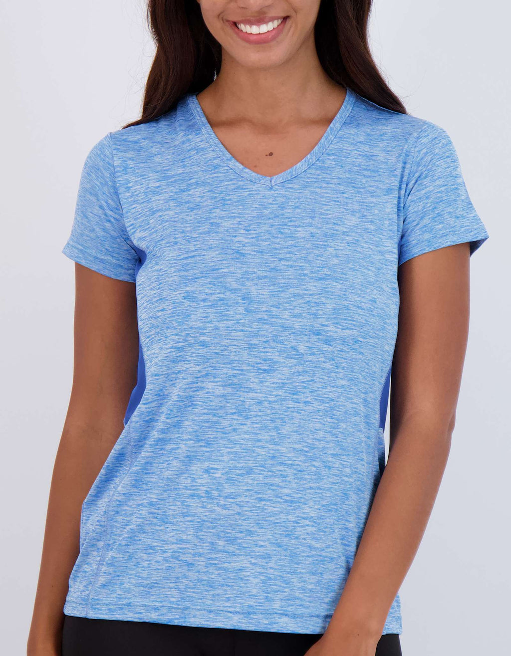 5 Pack: Womens Short Sleeve Dry-Fit V-Neck T-Shirt