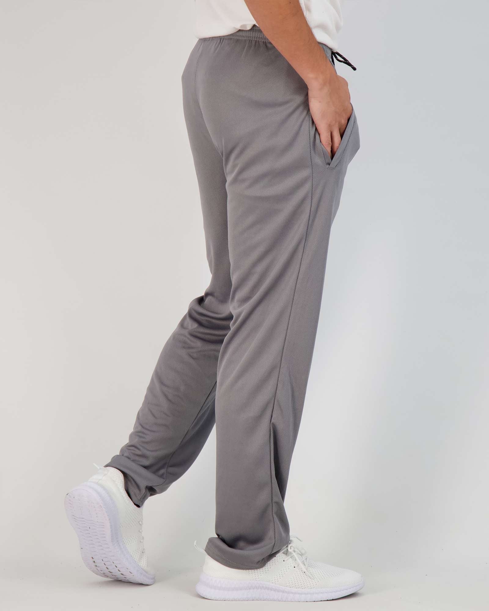 3 Pack: Mens Mesh Active Open Bottom Sweatpants