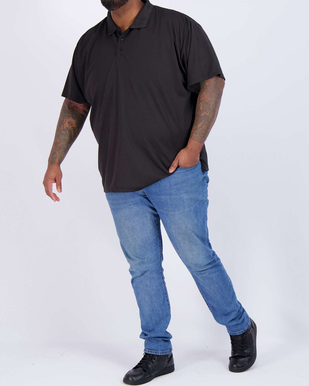 3 Pack: Mens Quick-Dry Short Sleeve Performance Polo Shirt