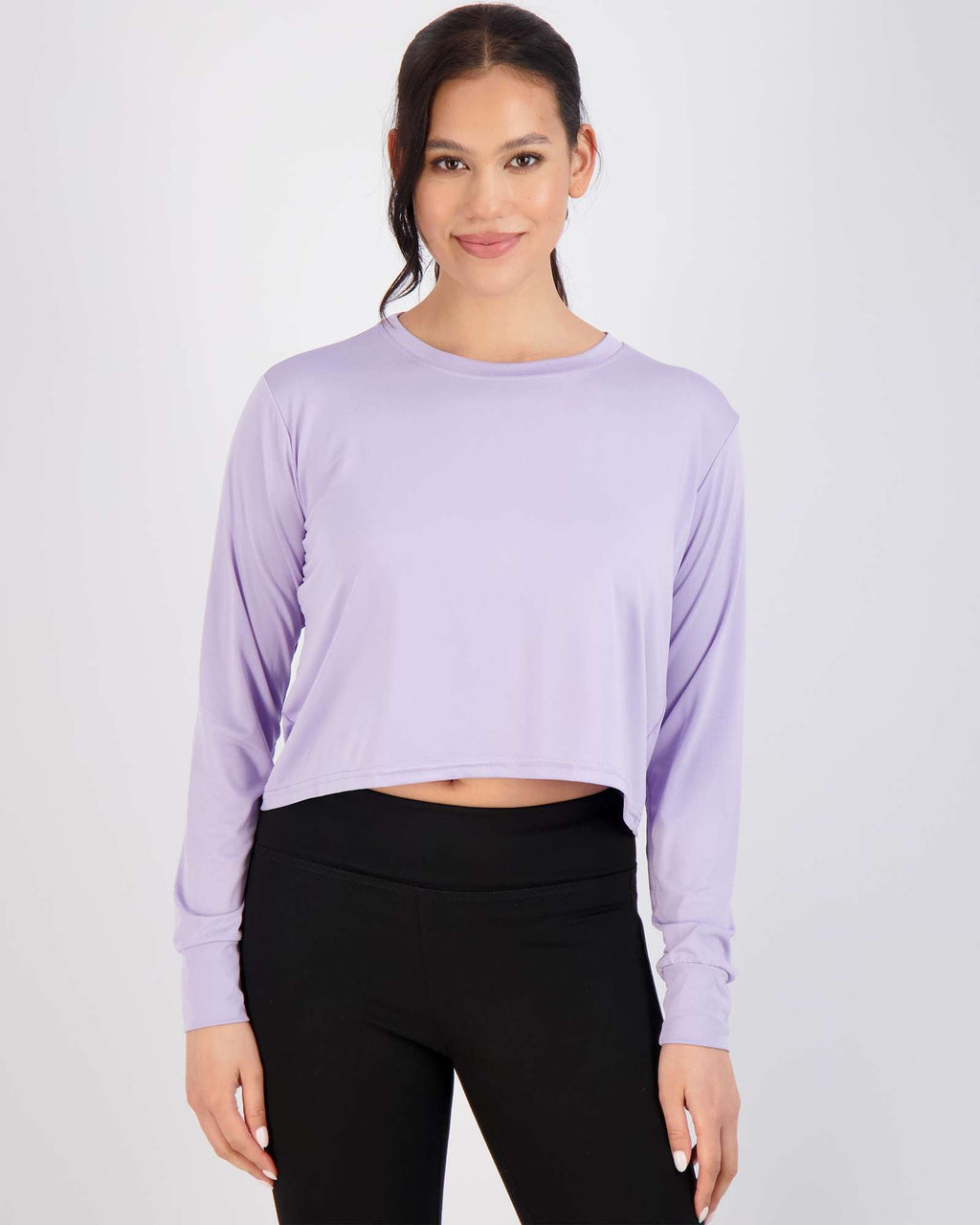 5 Pack: Womens Dry Fit Crop Top Long Sleeve