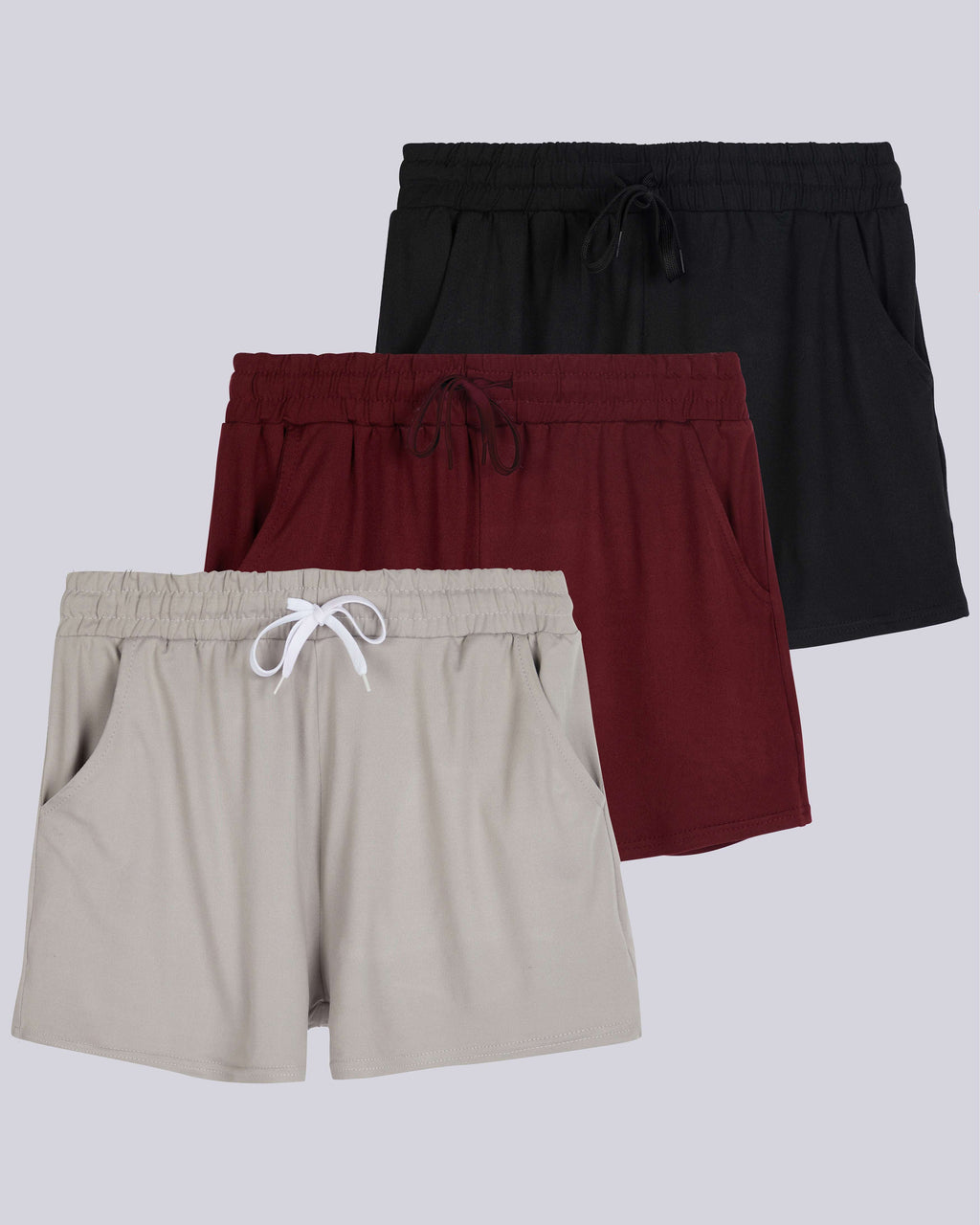3 Pack: Womens Plus Super-Soft Lounge Shorts