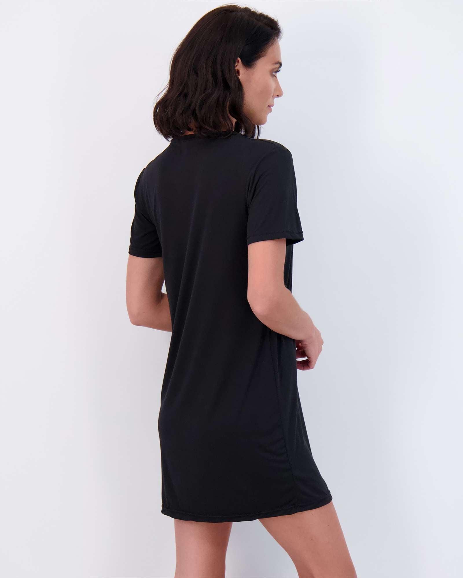 3 Pack: Womens Short-Sleeve Ultra-Soft Nightshirt Sleep Dress