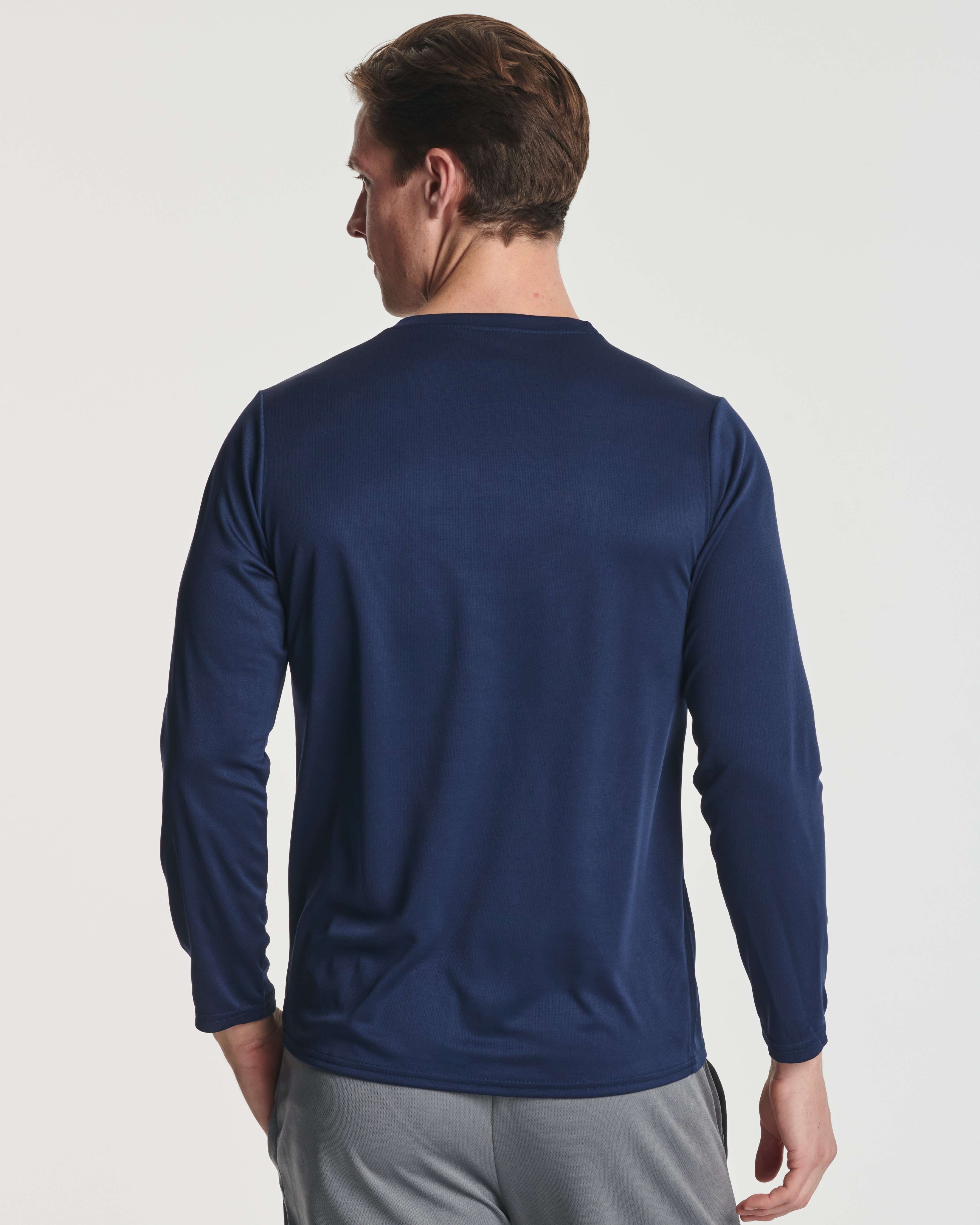 5 Pack: Men's Mesh Quick Dry Athletic Long Sleeve T-Shirt  UPF SPF UV Sun (Available in Big & Tall)