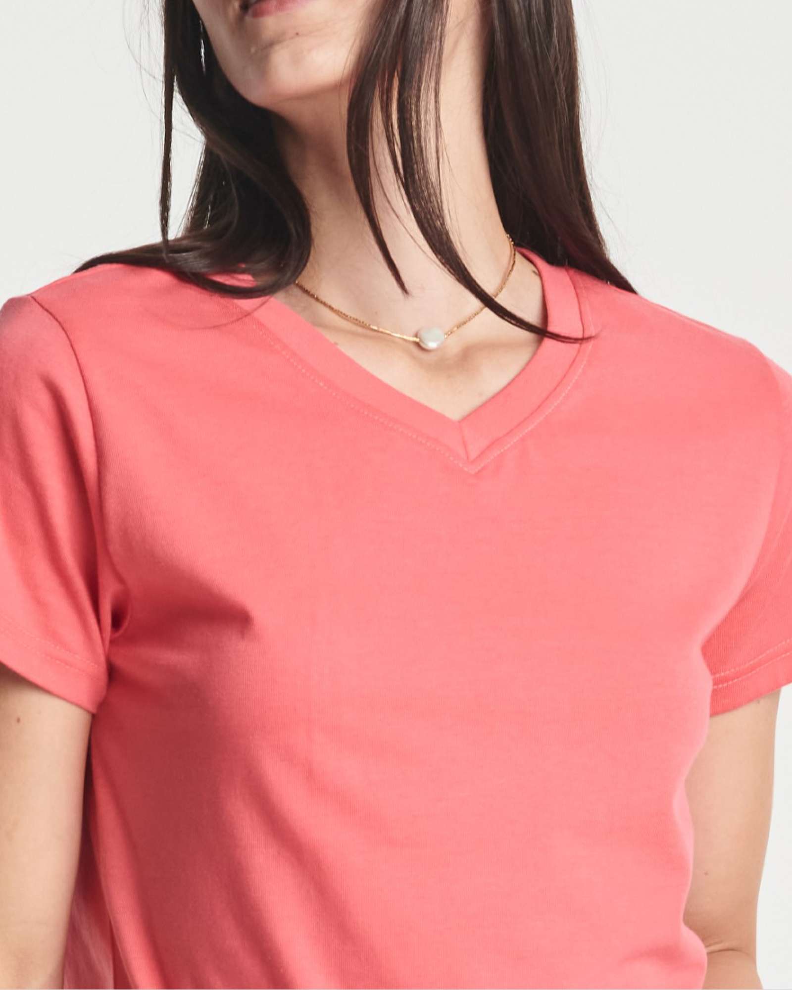 4 Pack: Women's Short-Sleeve V-Neck T-Shirt (Available in Plus Size)