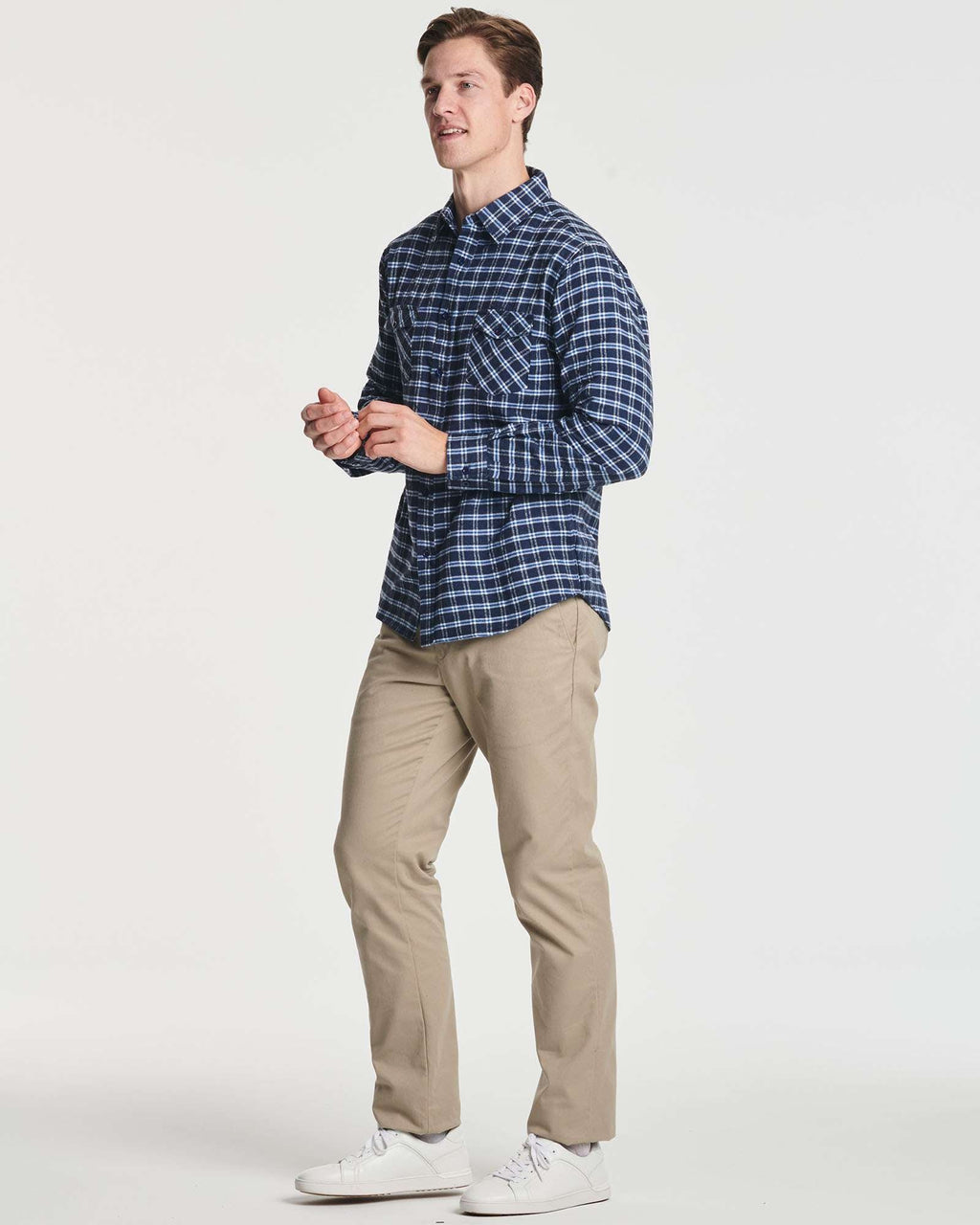 3 Pack: Men's Long-Sleeve Flannel Shirt