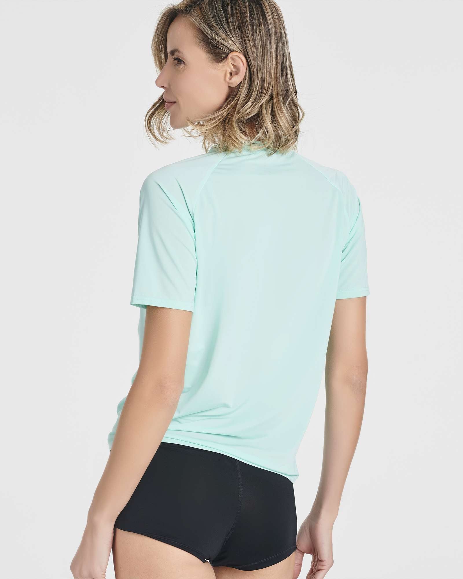 4 Pack: Women's UPF Short Sleeved Rashguard Top