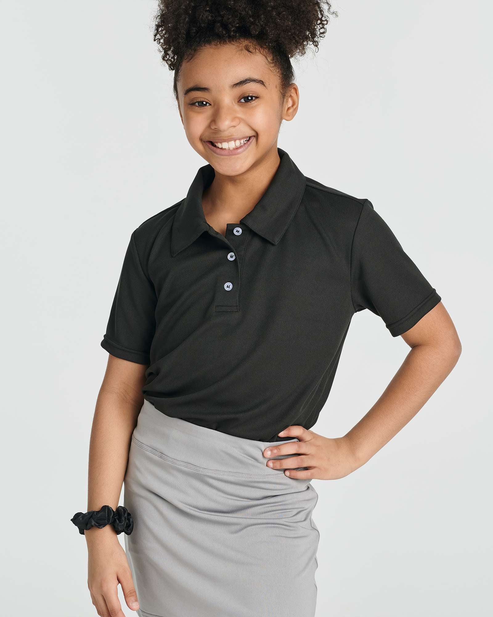 3 Pack: Girls' Short Sleeve Performance Polo