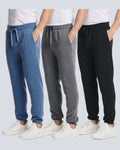 3 Pack: Men's Fleece Jogger Sweatpants (Available in Big & Tall)