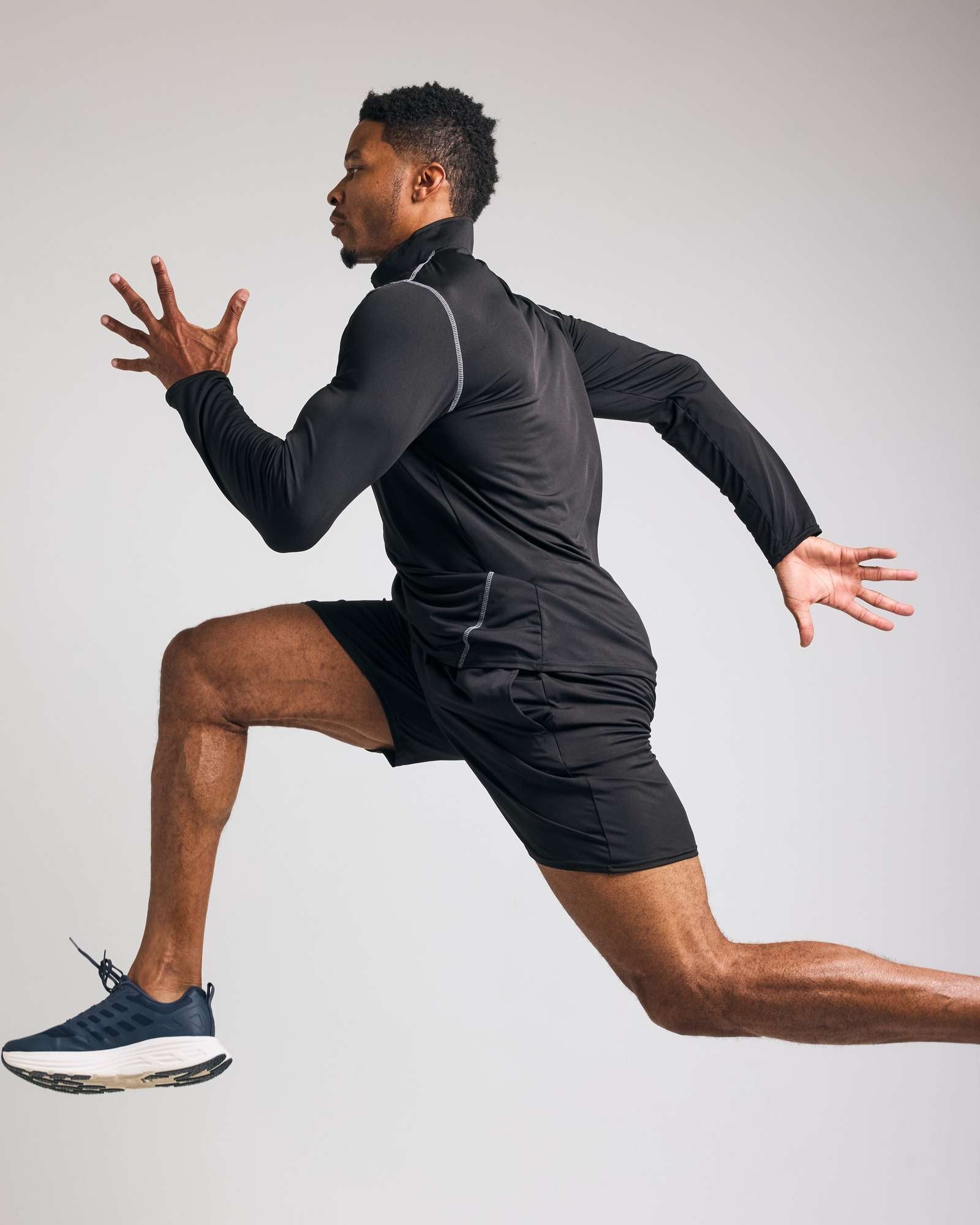 3 Pack: Mens Active Dry-Fit Quarter Zip Pullover