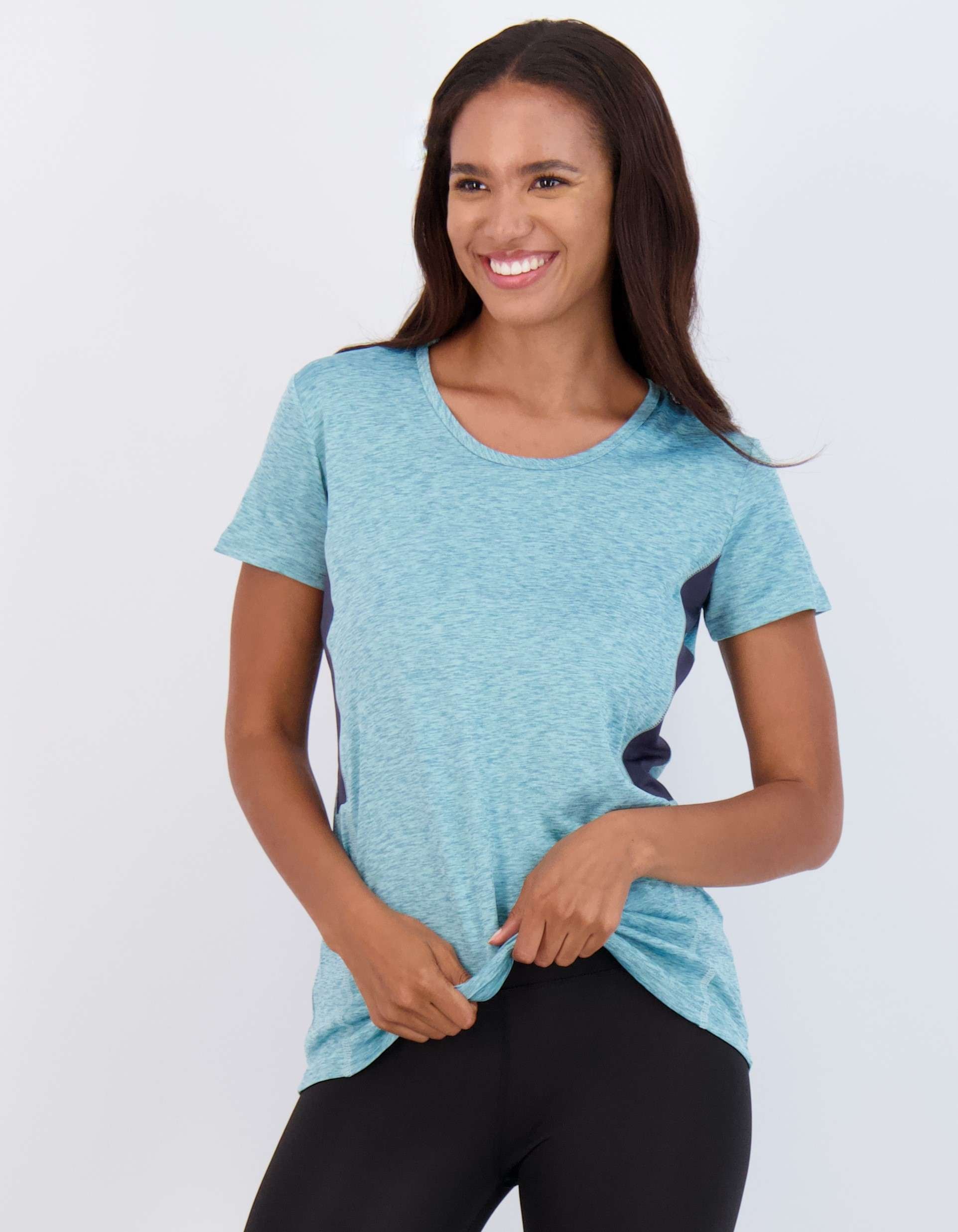 5 Pack: Womens Dry Fit Short-Sleeve Crew Neck Active T-Shirt