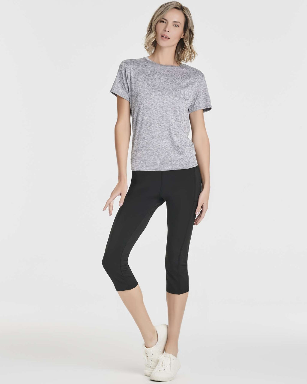 5 Pack: Women's Short Sleeve Open Back Tie Back Dry-Fit T-Shirt