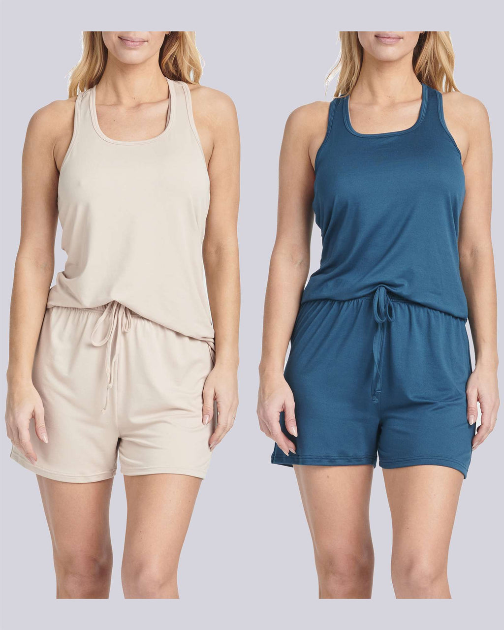4 Pack: Women's Super-Soft Tank Top and Short Pajama Set (Available in Plus Size)