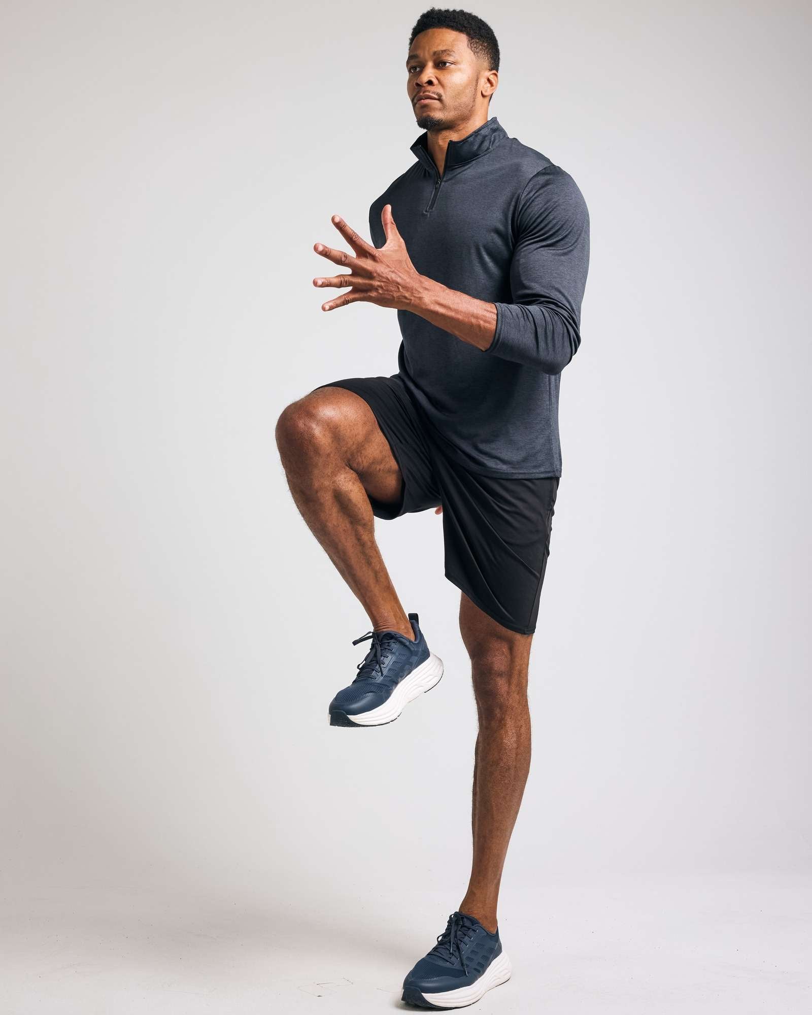 3 Pack: Mens Active Dry-Fit Quarter Zip Pullover (Available in Big & Tall)