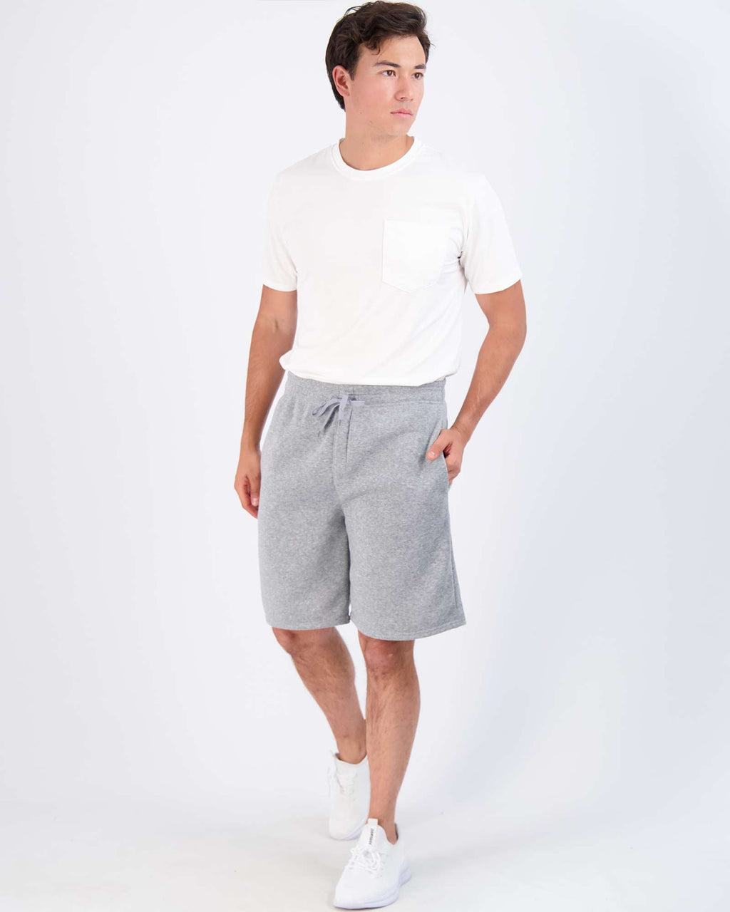 3 Pack: Mens 9" Fleece Casual Lounge Shorts