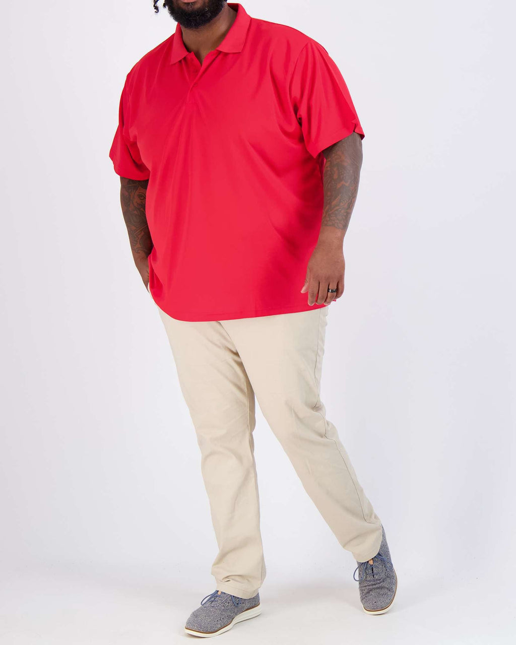 3 Pack: Mens Quick-Dry Short Sleeve Performance Polo Shirt