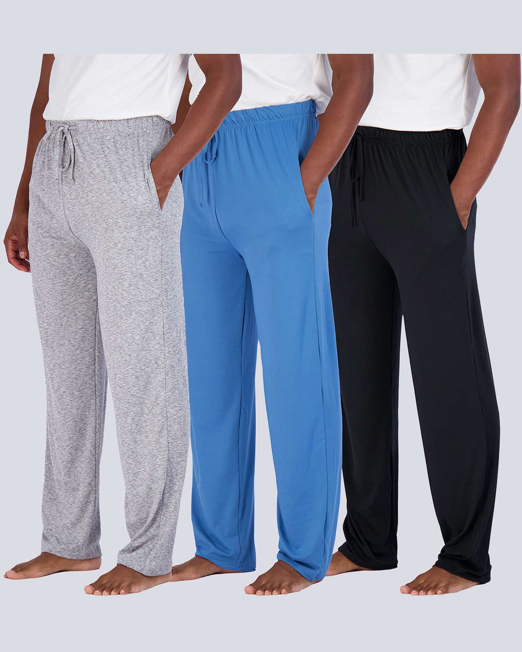 3 Pack: Mens Soft Pajama Lounge Pants
