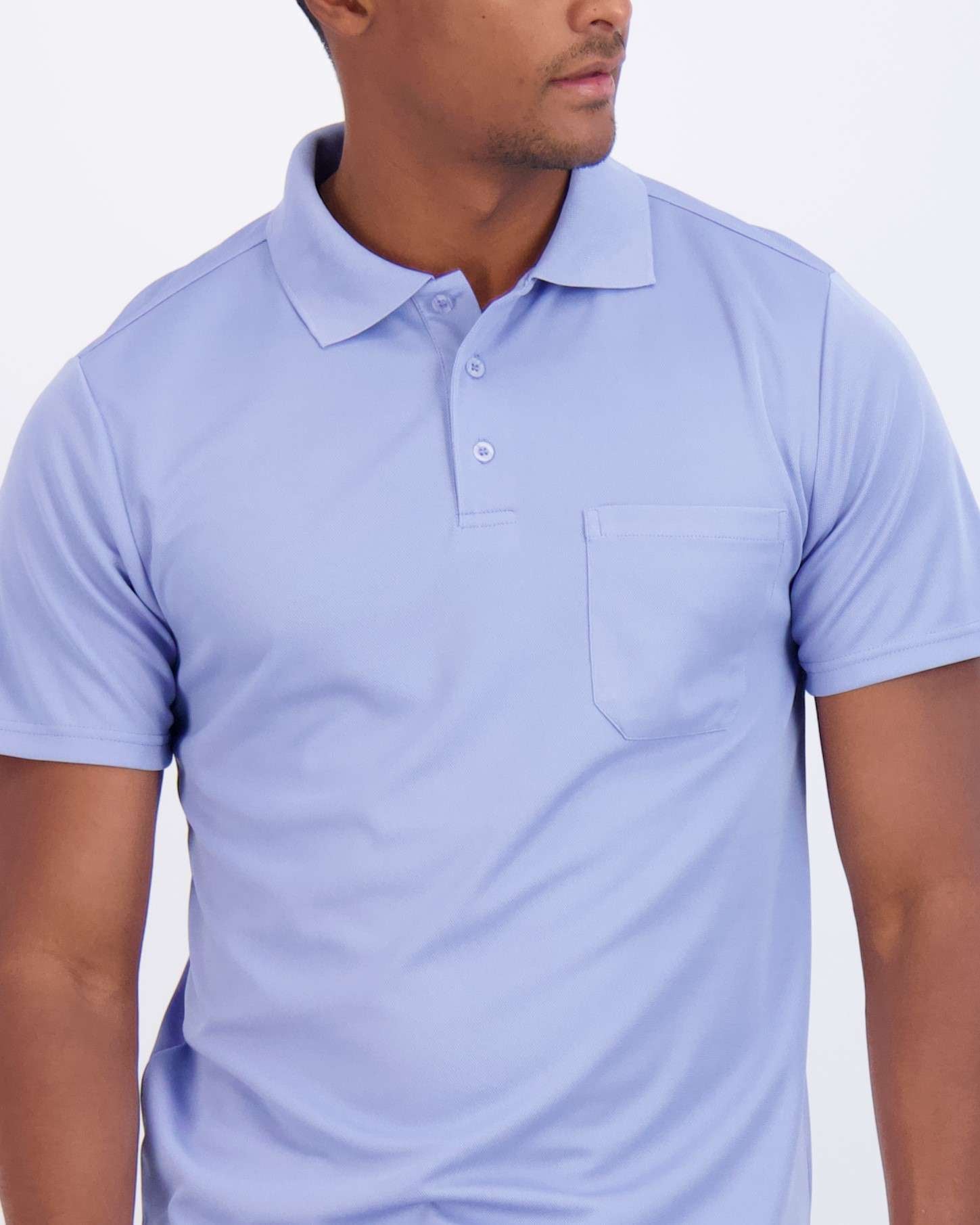 3 Pack: Men's Short Sleeve Dry-Fit Polo Shirt (Available in Big & Tall)