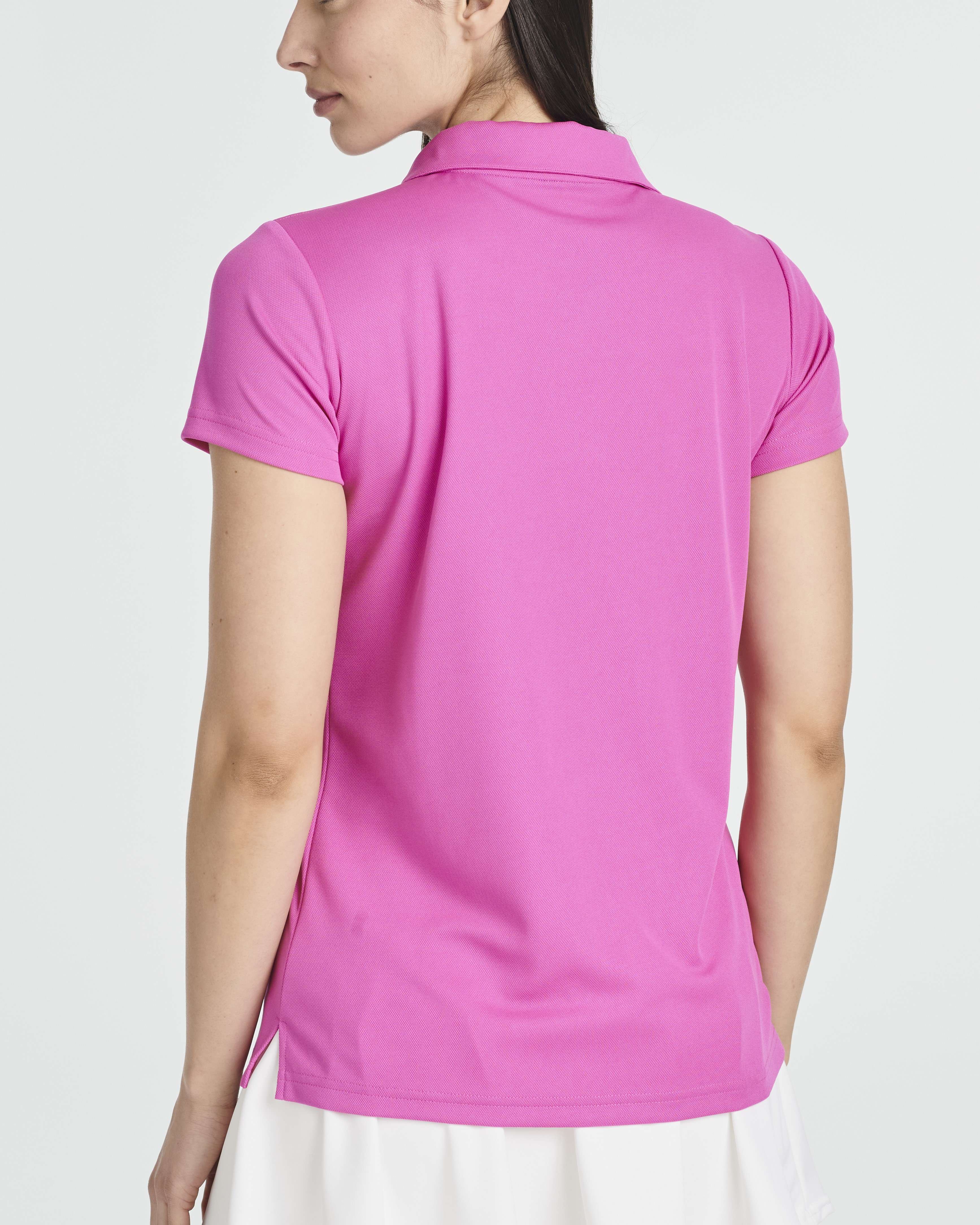 3 Pack: Womens Short Sleeve Dry-Fit Performance Polo Shirt (Available In Plus Size)