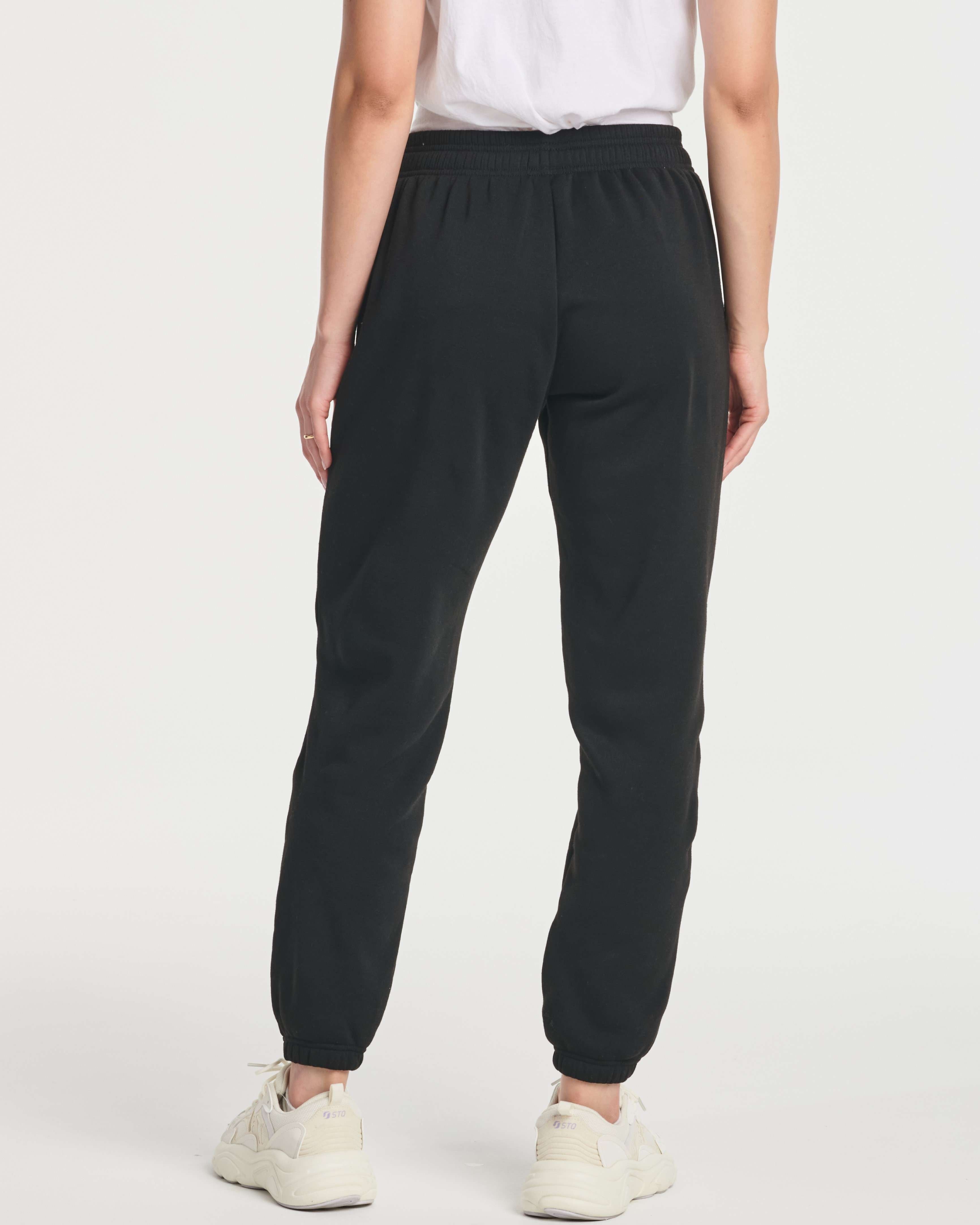 3 Pack: Women's Fleece Jogger Sweatpants with Elastic Cuff (Available in Plus Size)