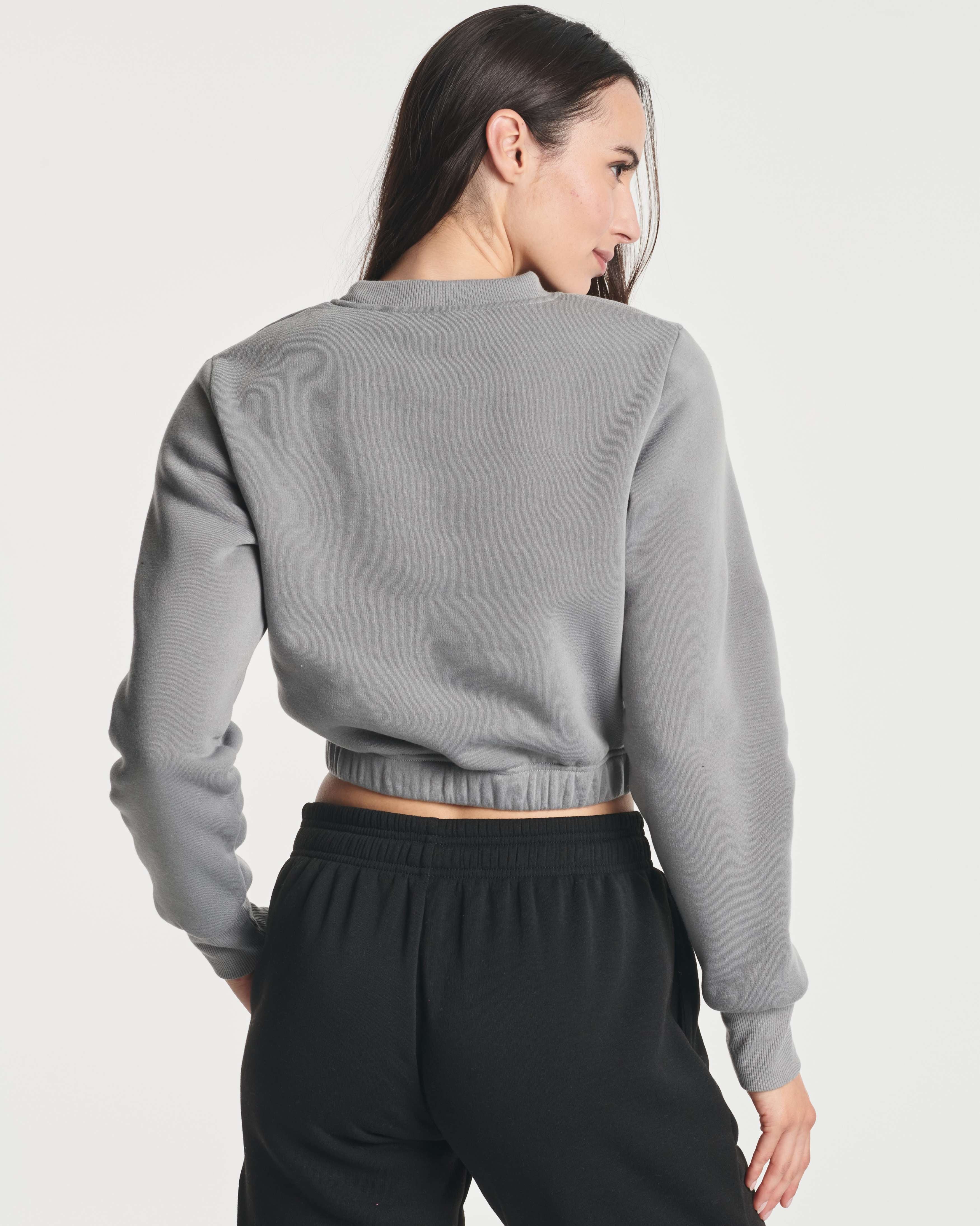 3 Pack: Women's Fleece Cropped Sweatshirt (Available in Plus Size)